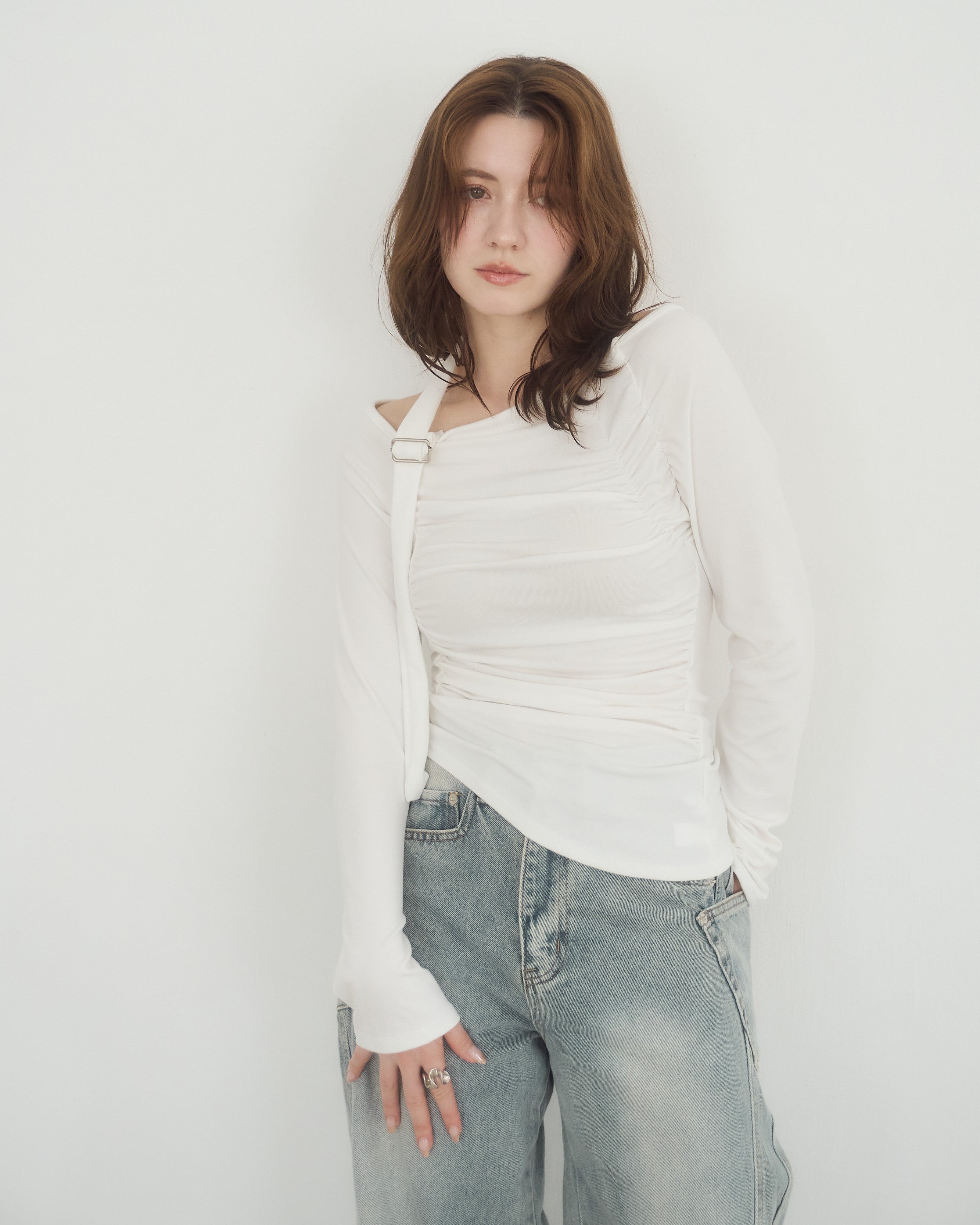 model:155cm/アイボリー