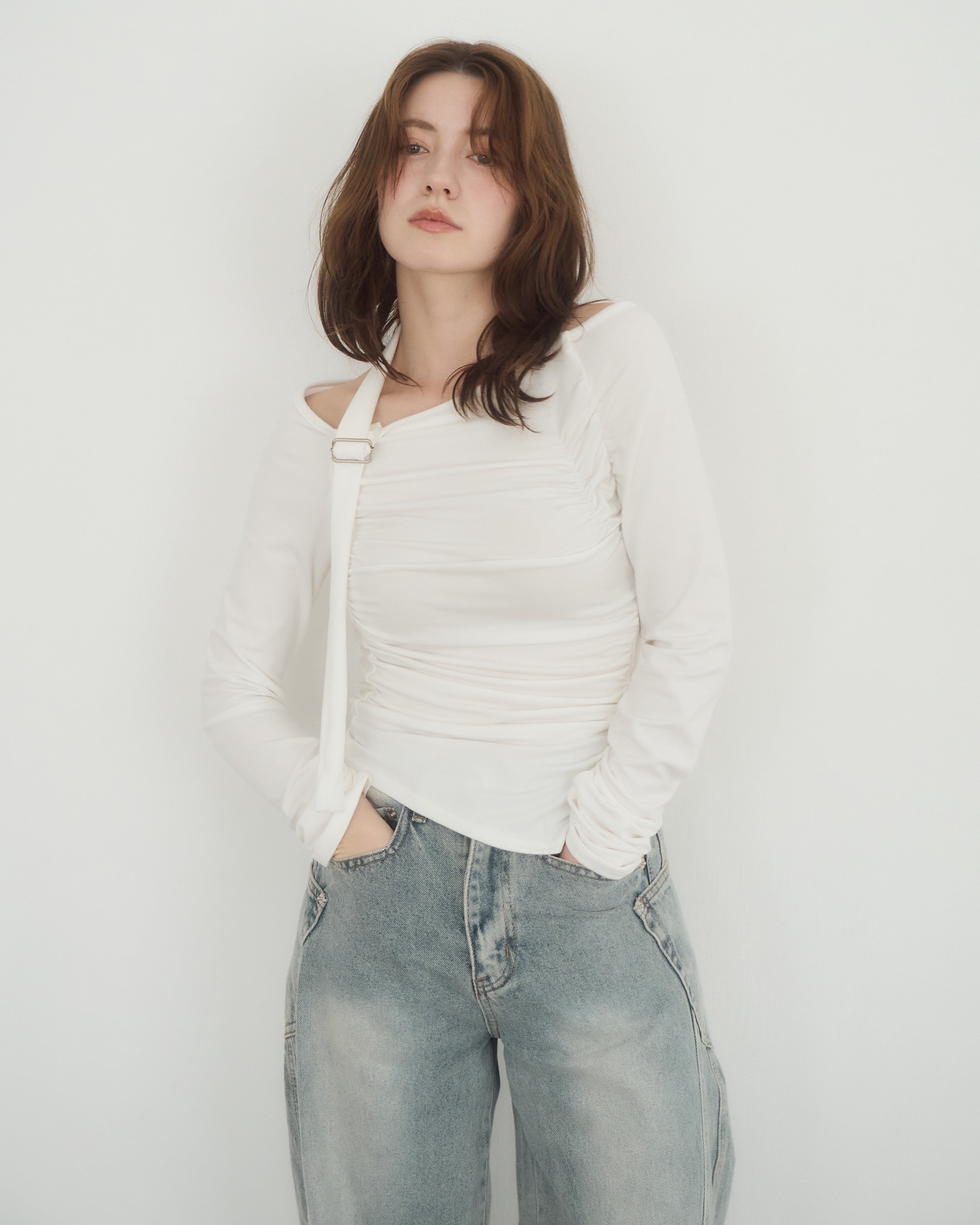 model:155cm/アイボリー