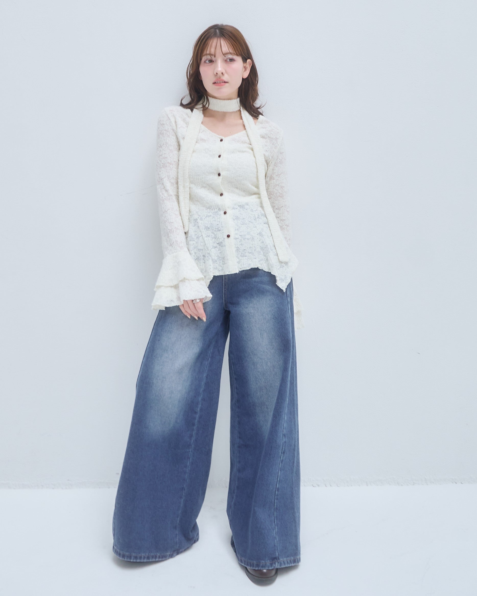 model:155cm/アイボリー