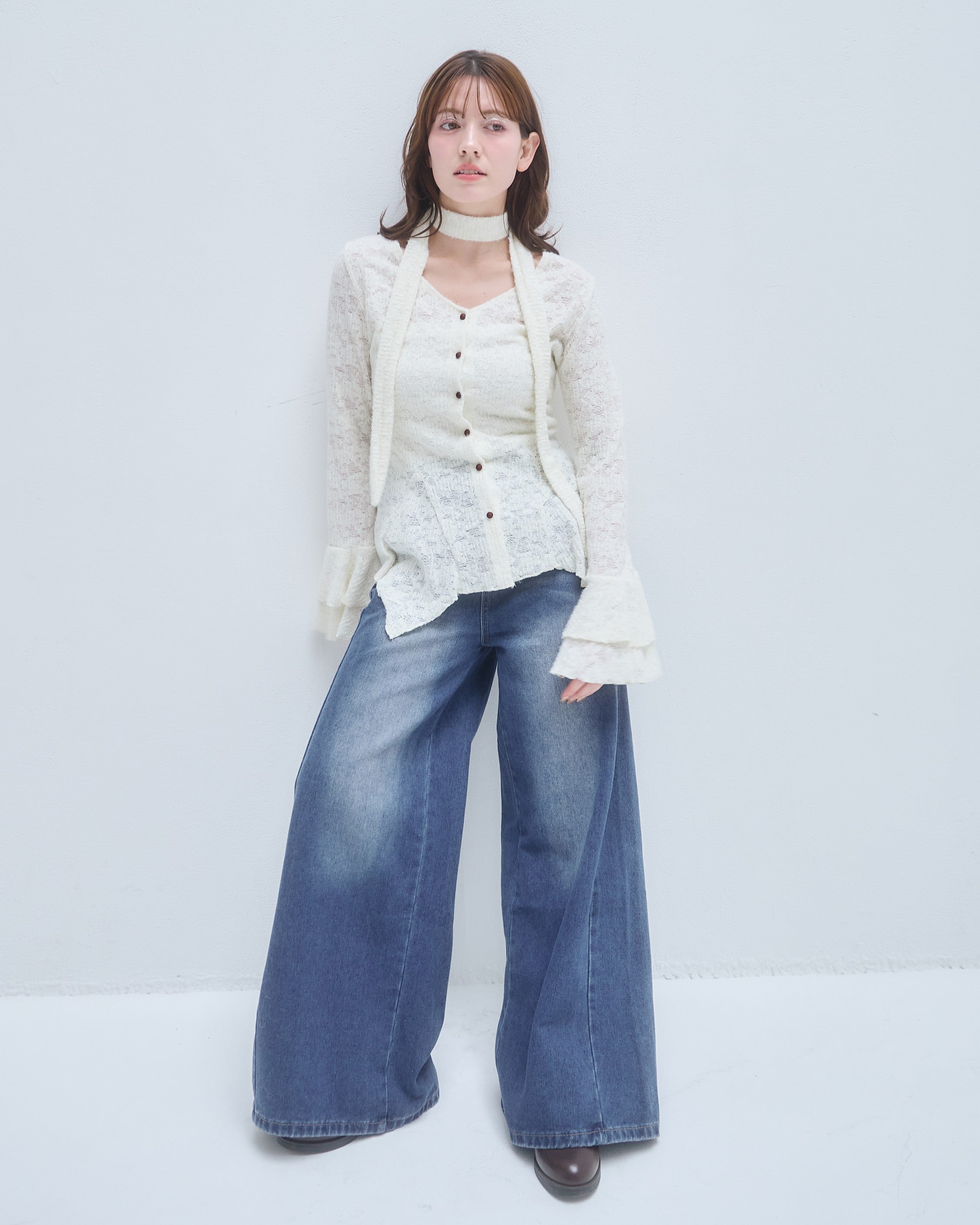 model:155cm/アイボリー