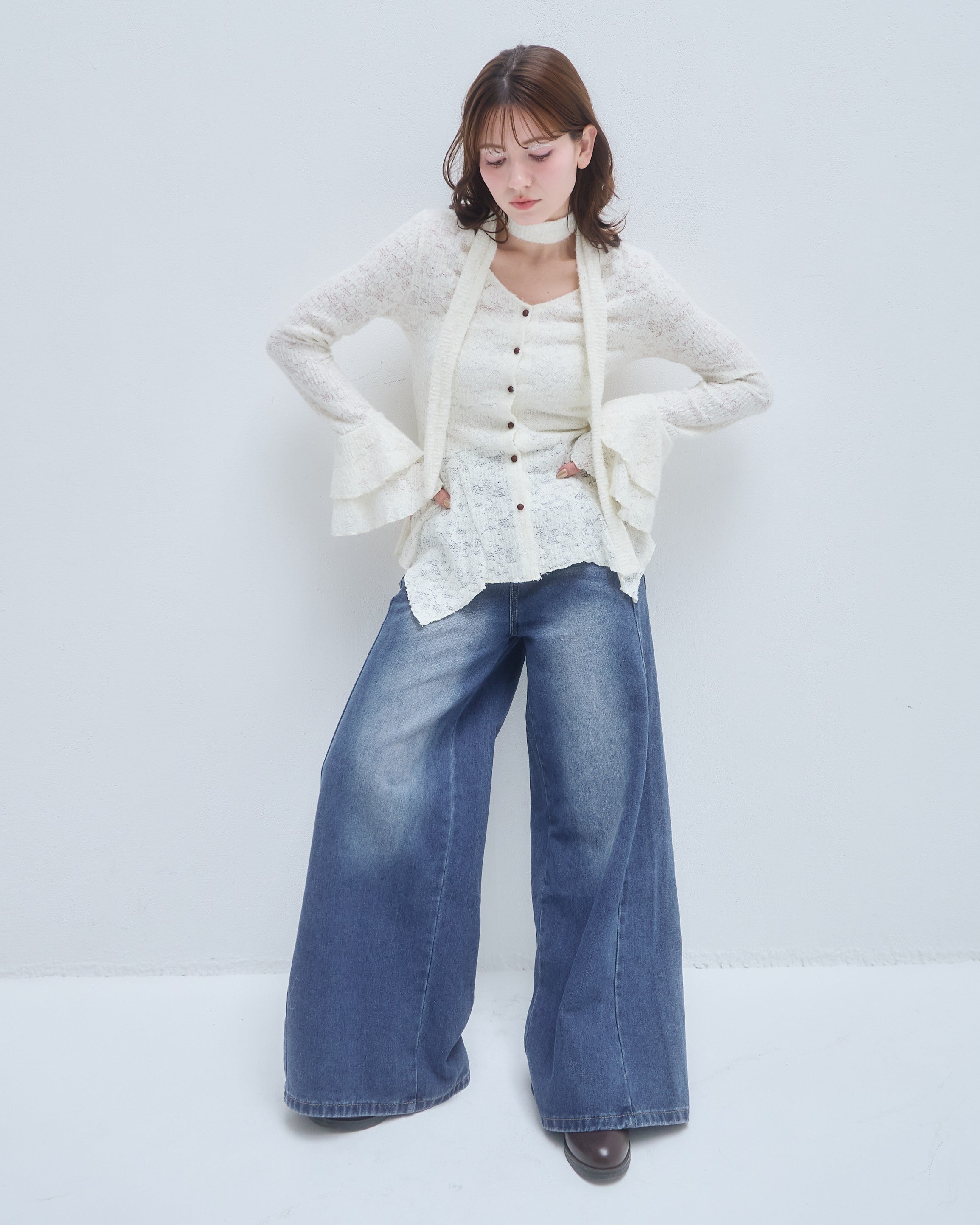 model:155cm/アイボリー