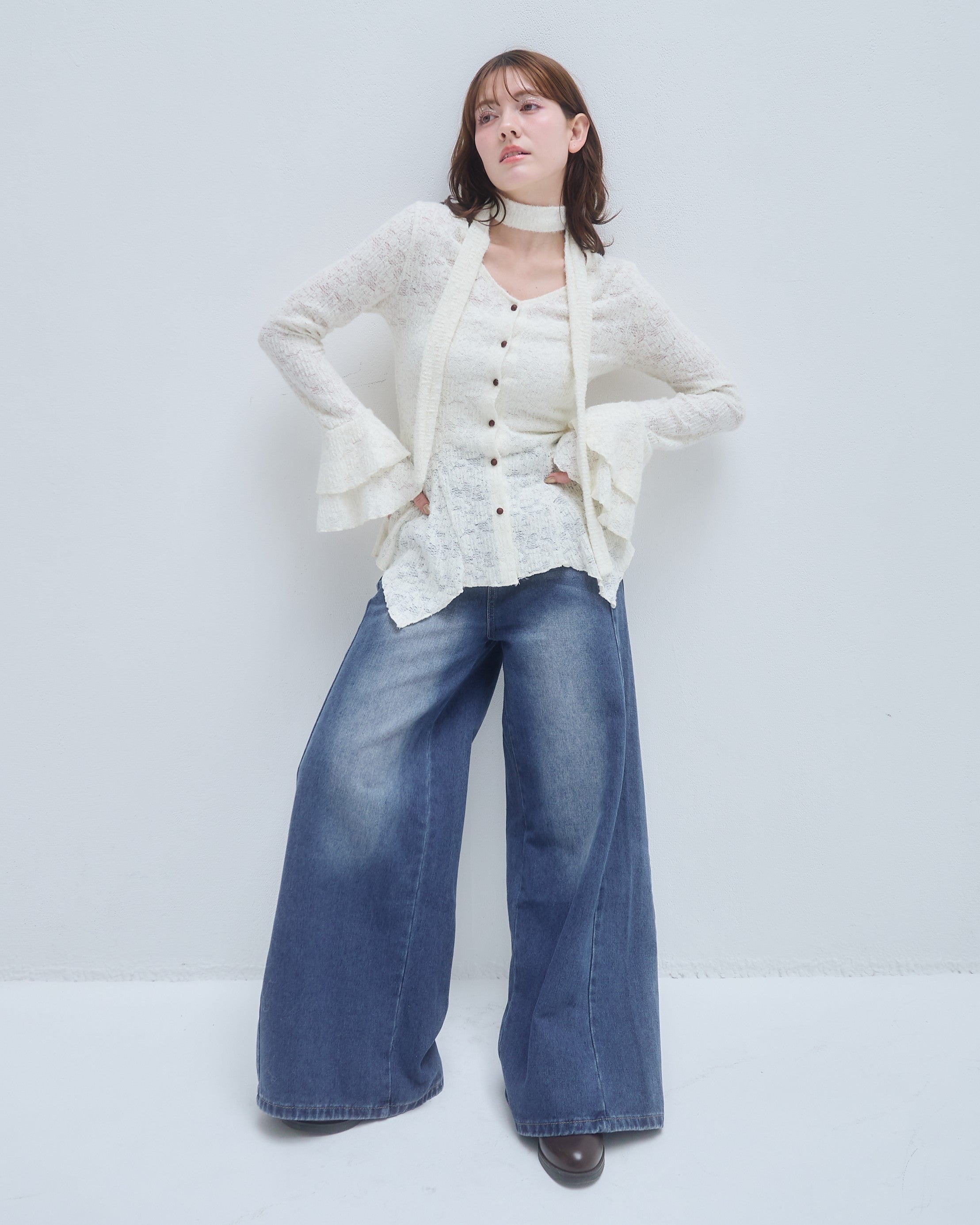 model:155cm/アイボリー