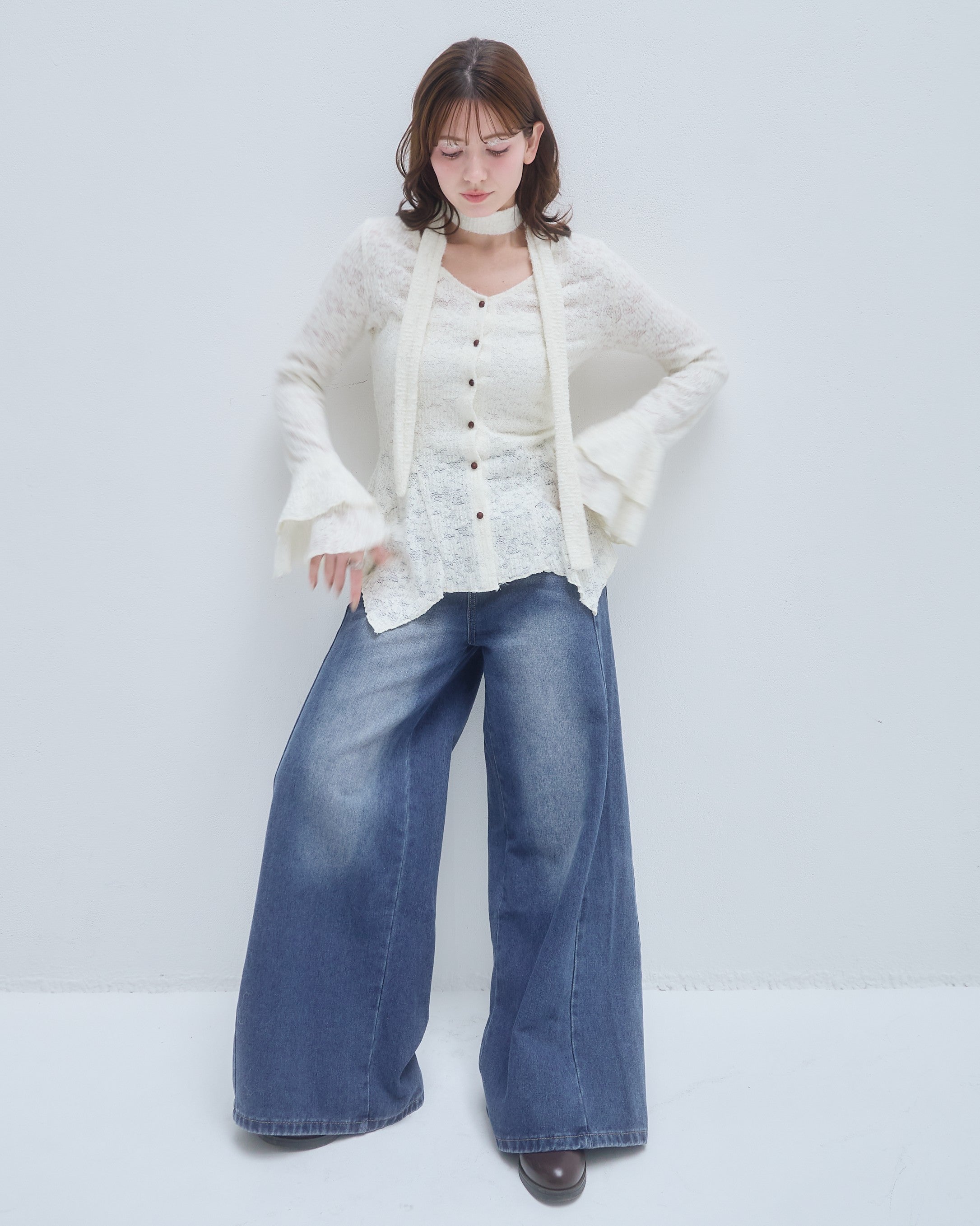 model:155cm/アイボリー