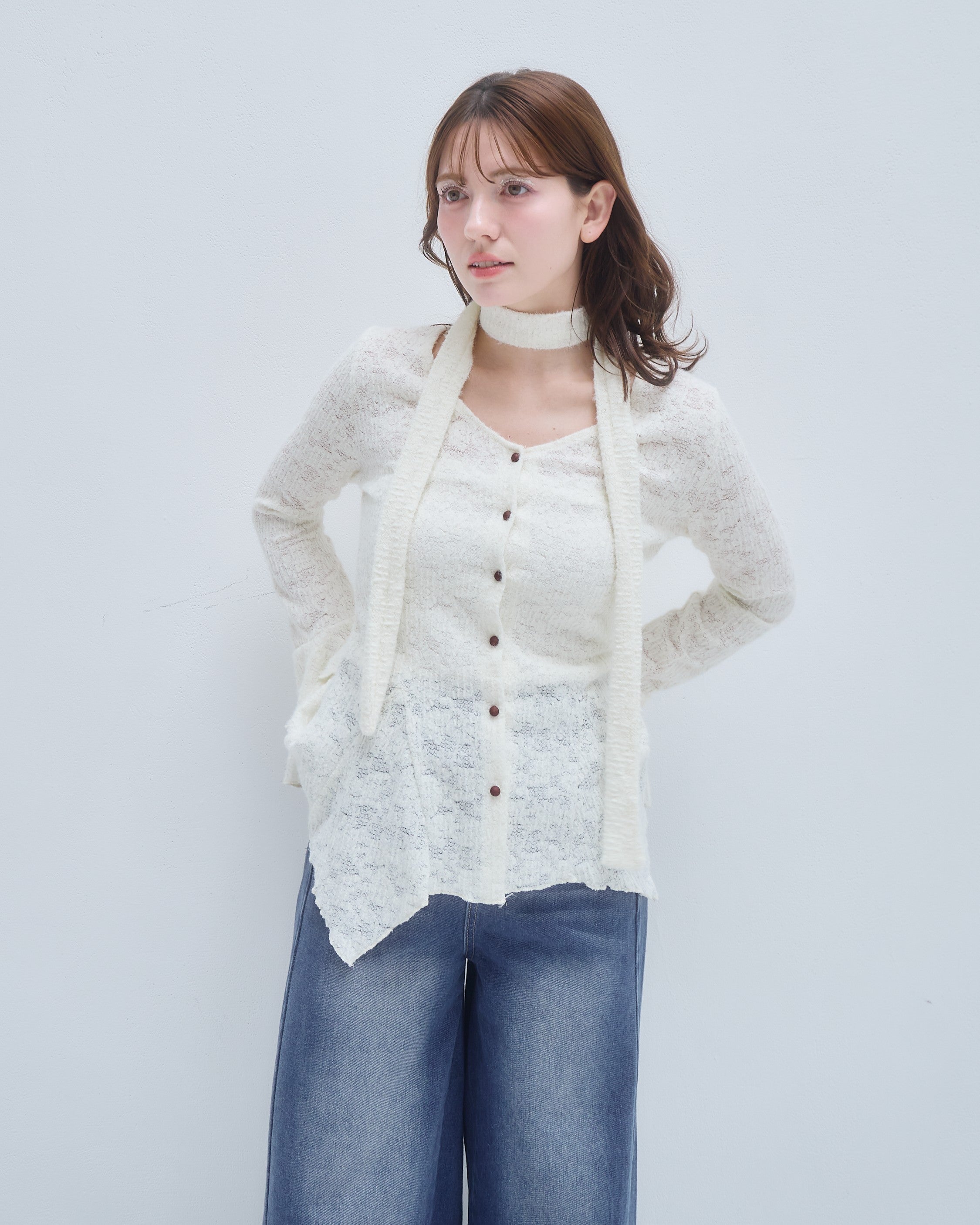 model:155cm/アイボリー