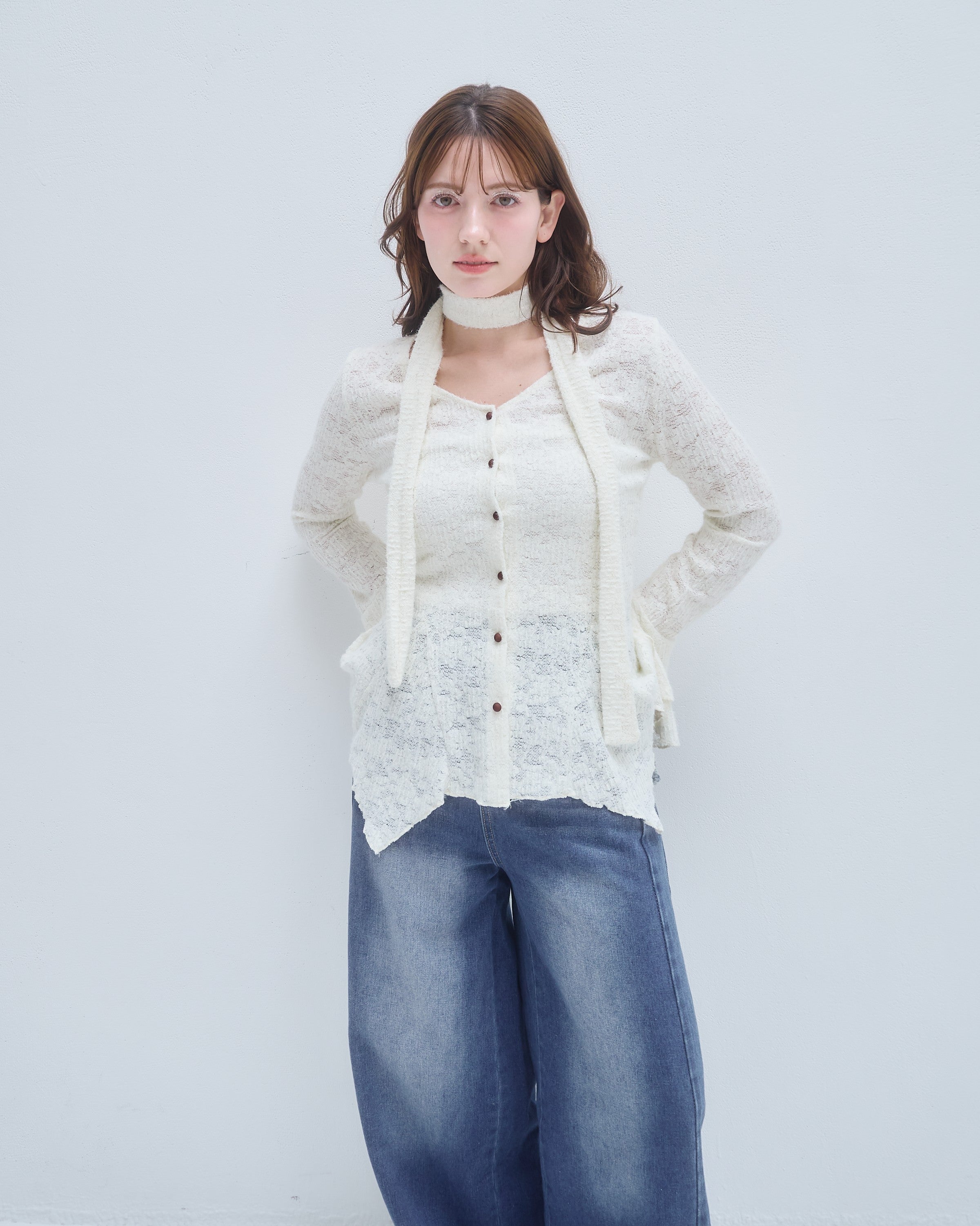 model:155cm/アイボリー