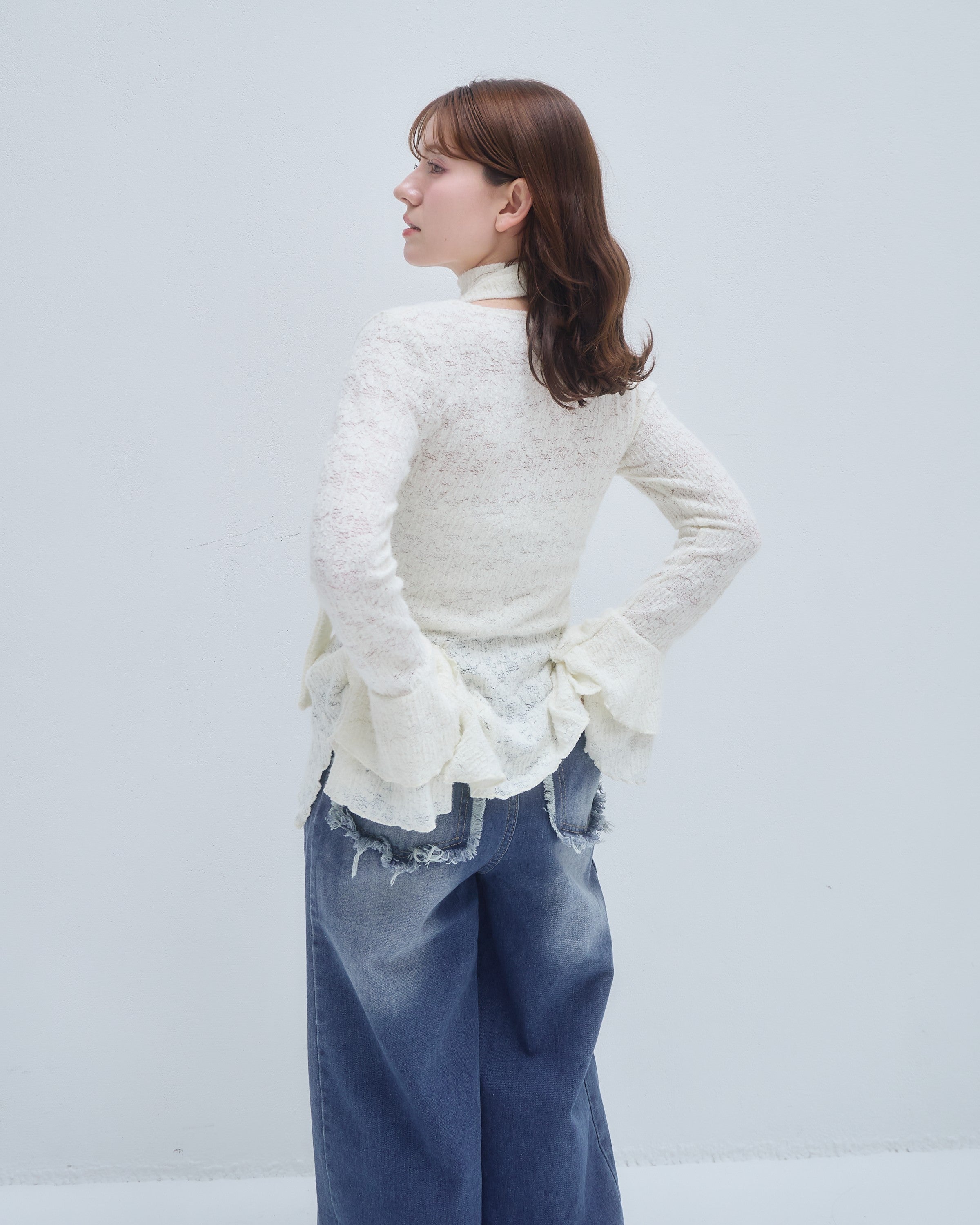model:155cm/アイボリー