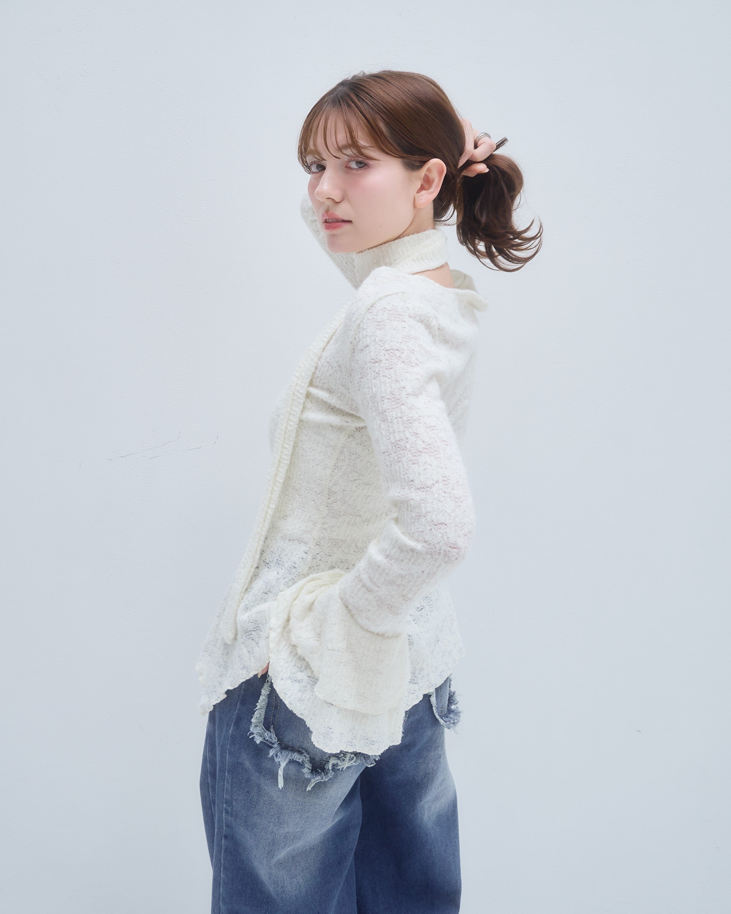 model:155cm/アイボリー