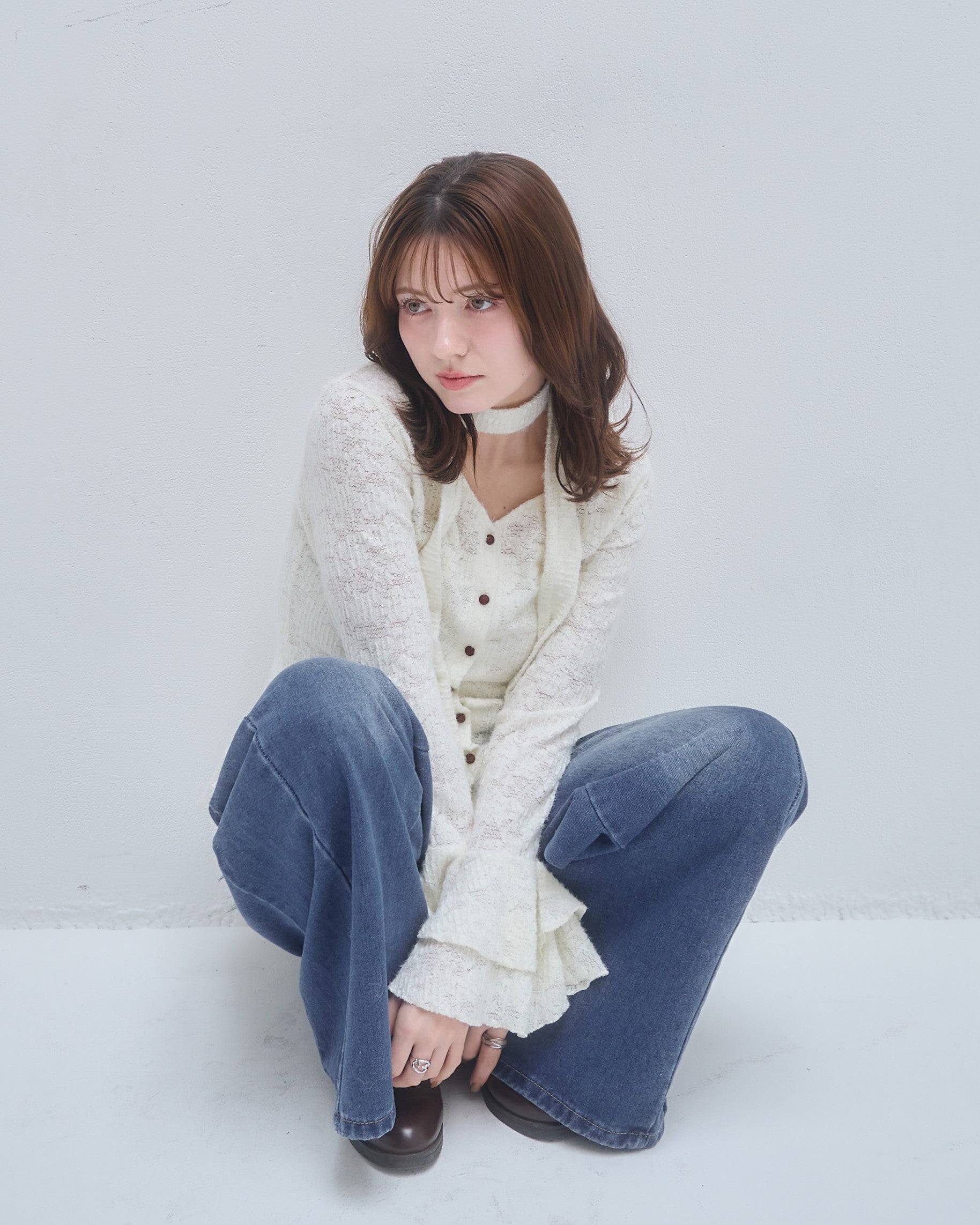 model:155cm/アイボリー
