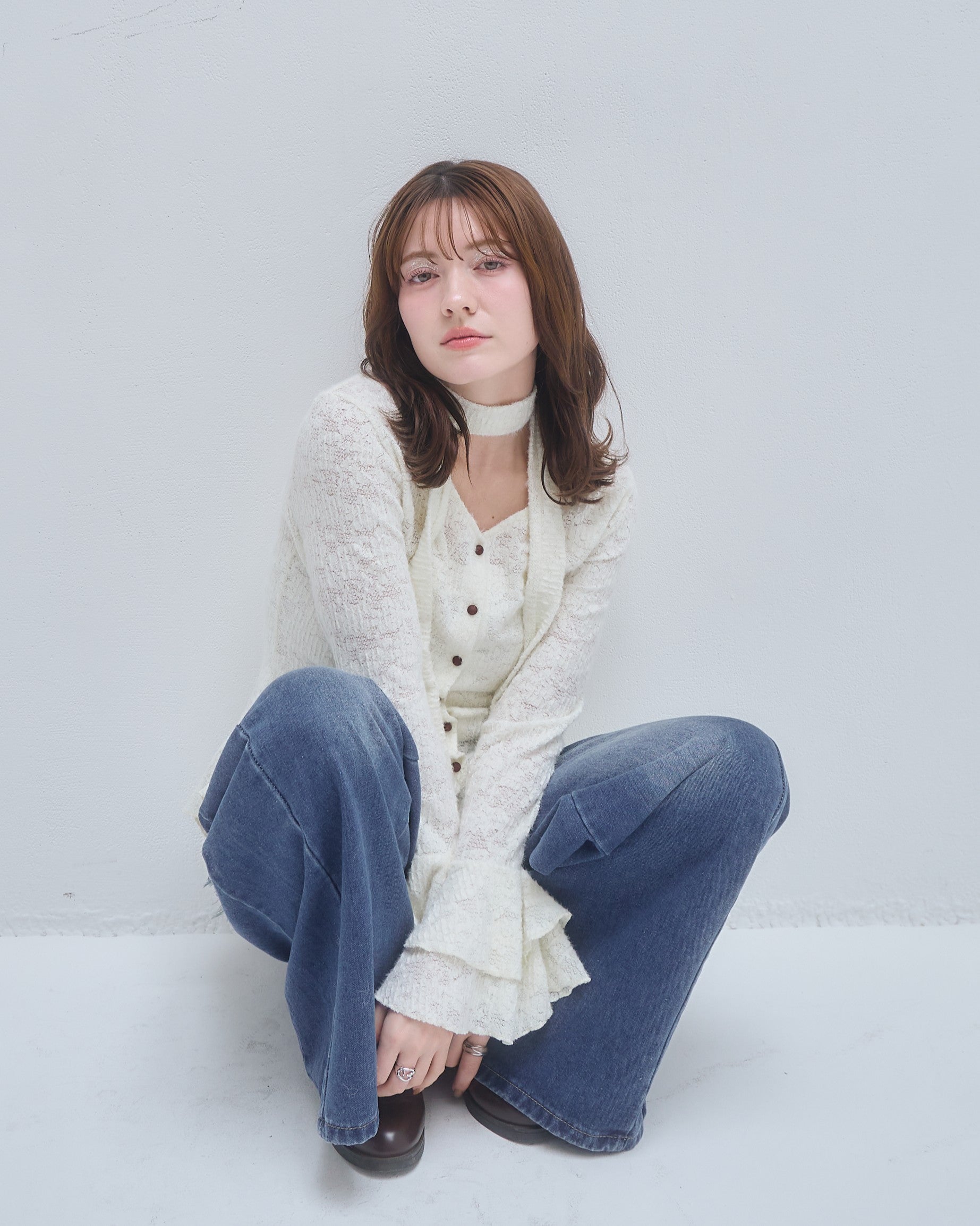 model:155cm/アイボリー