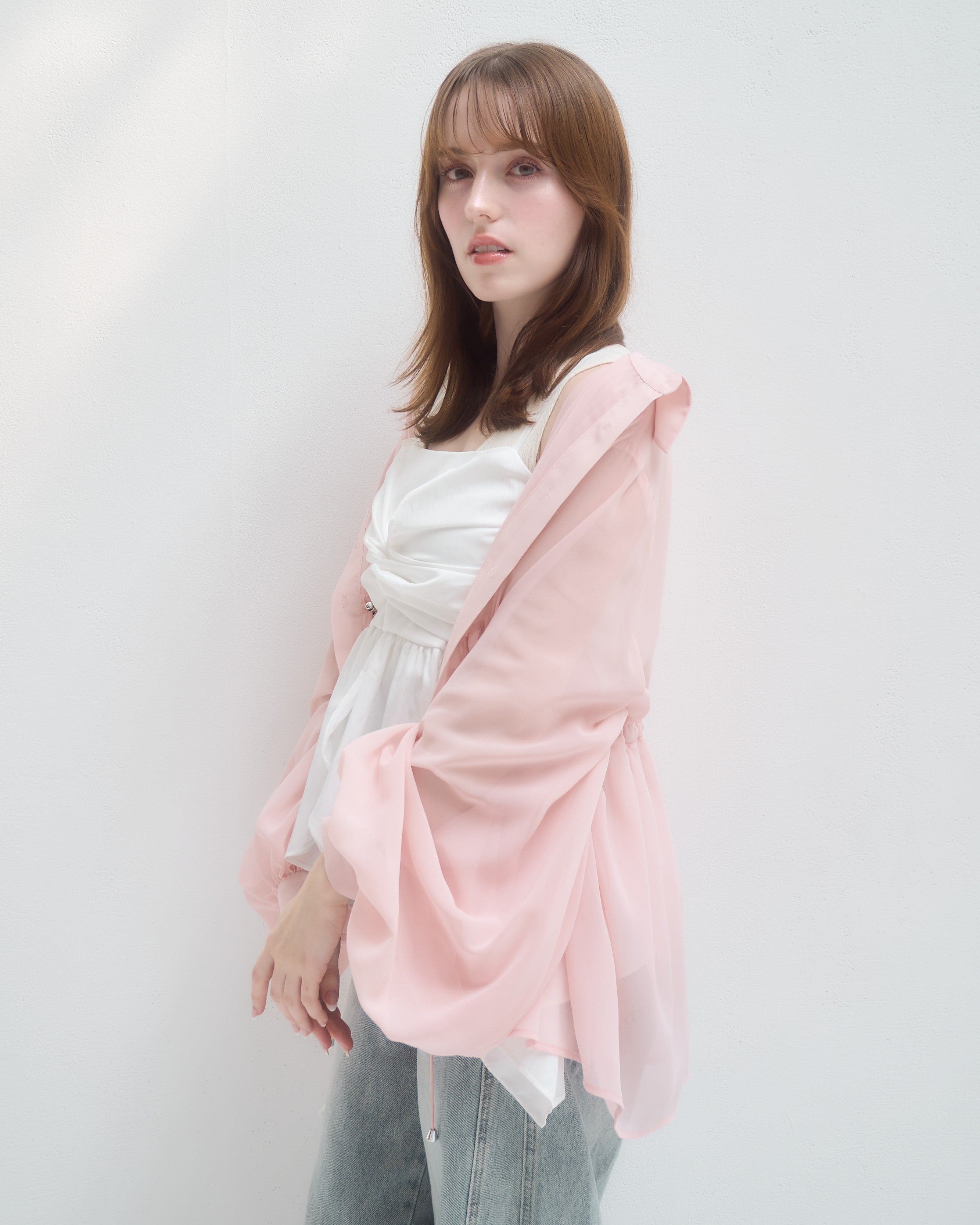 model:160cm/ピンク