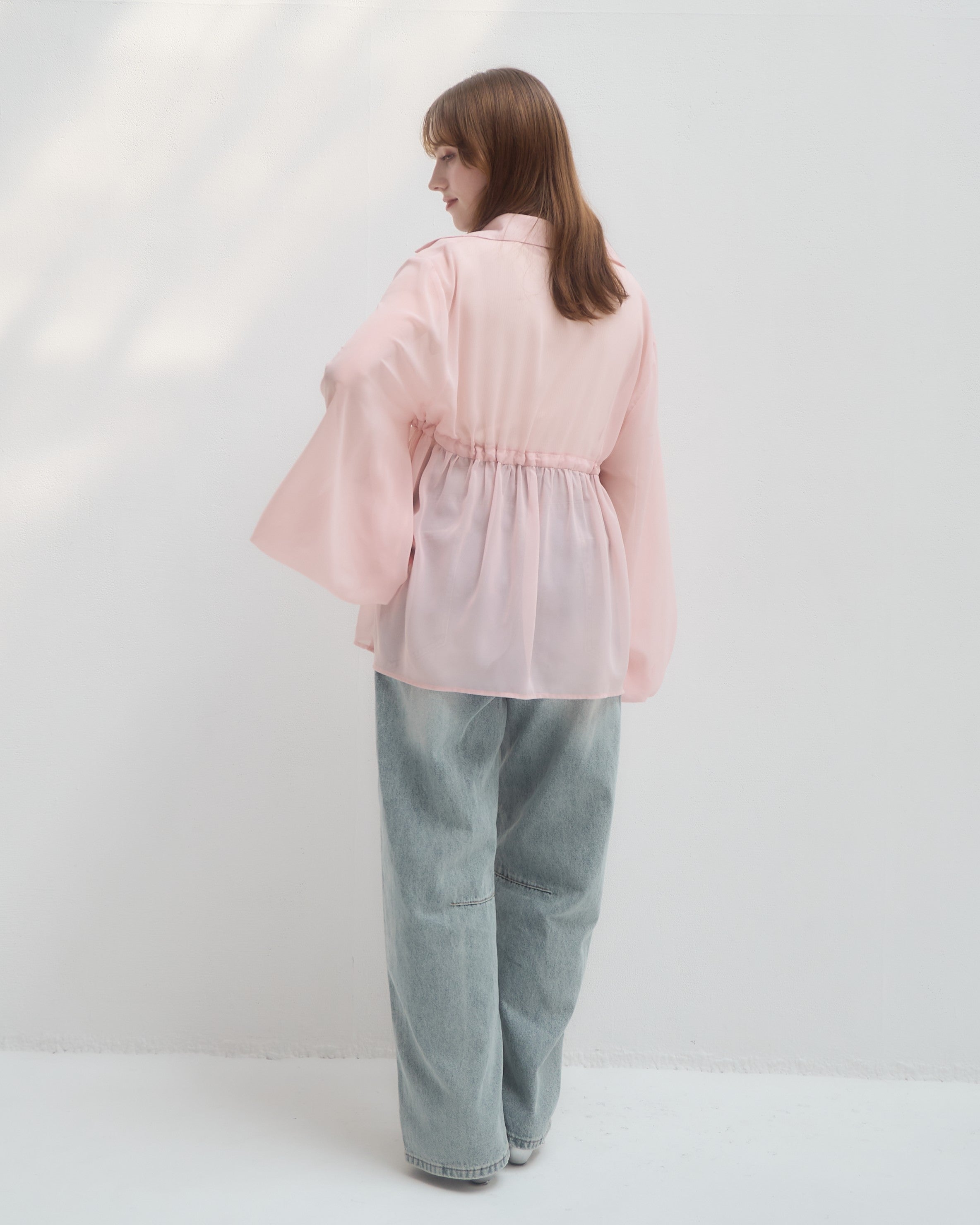 model:160cm/ピンク