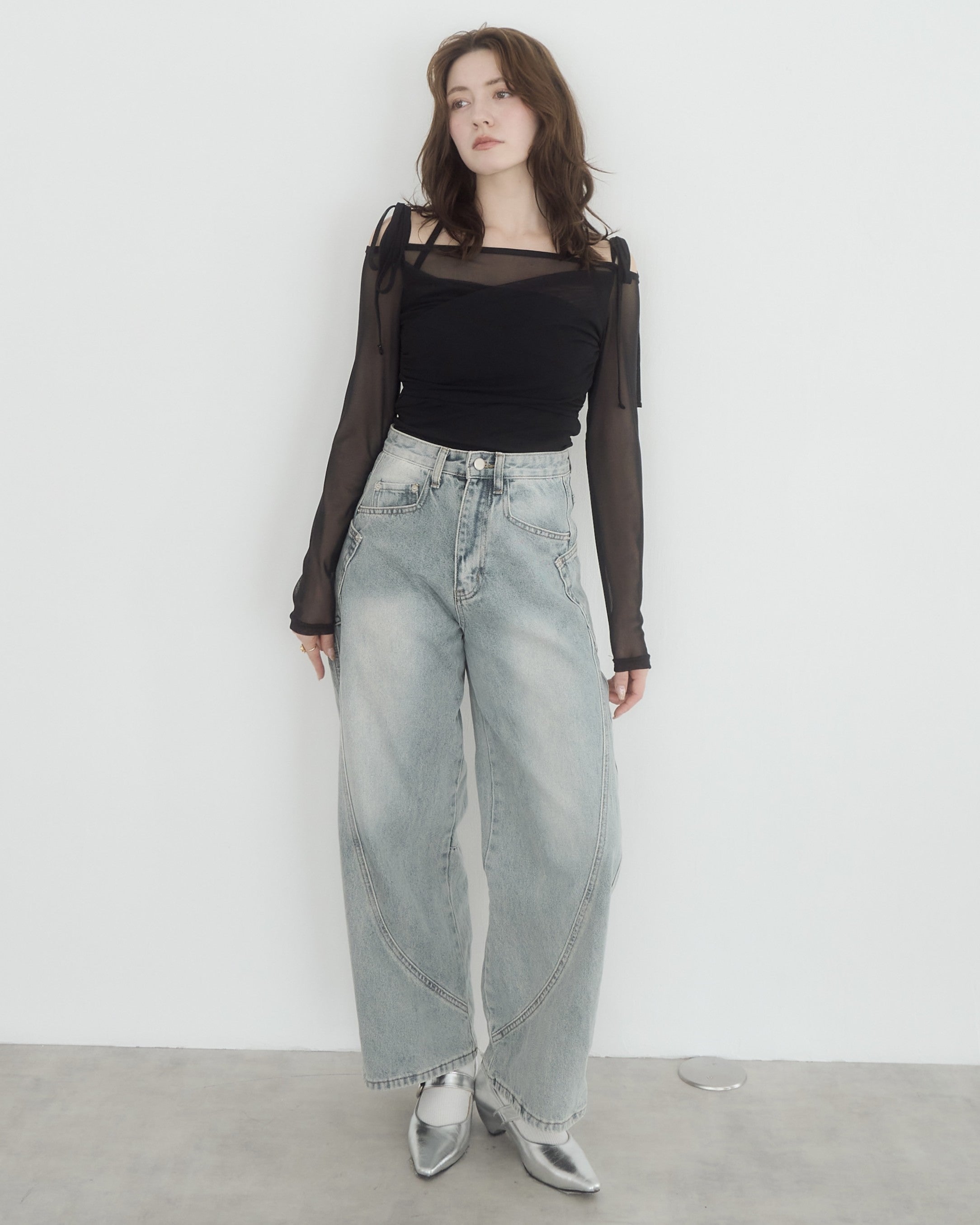model:155cm/ライトブルーS