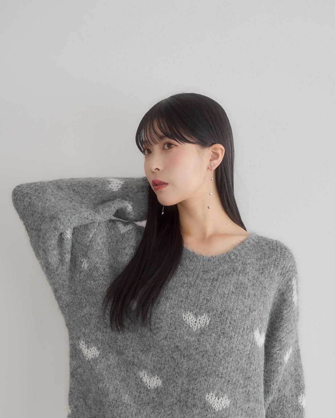 豐滿的心耳環