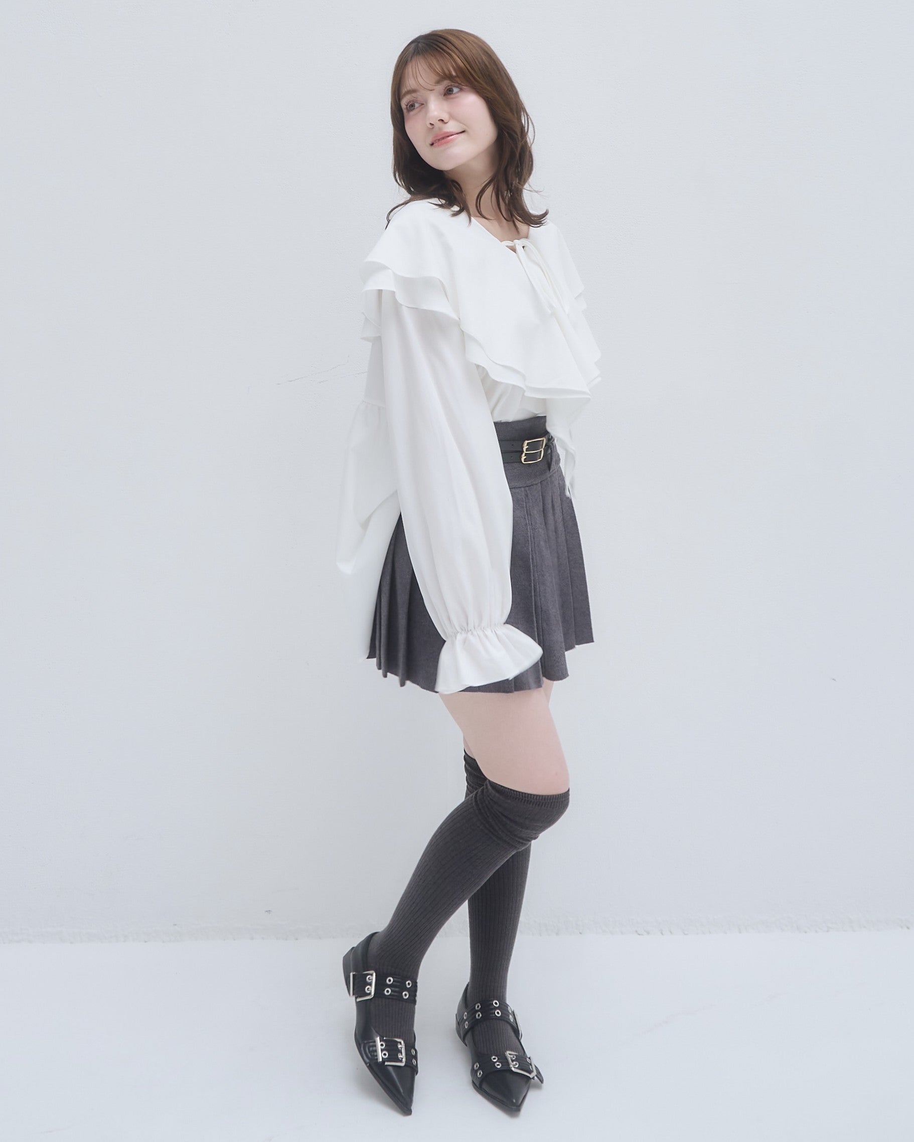 model:155cm/アイボリー