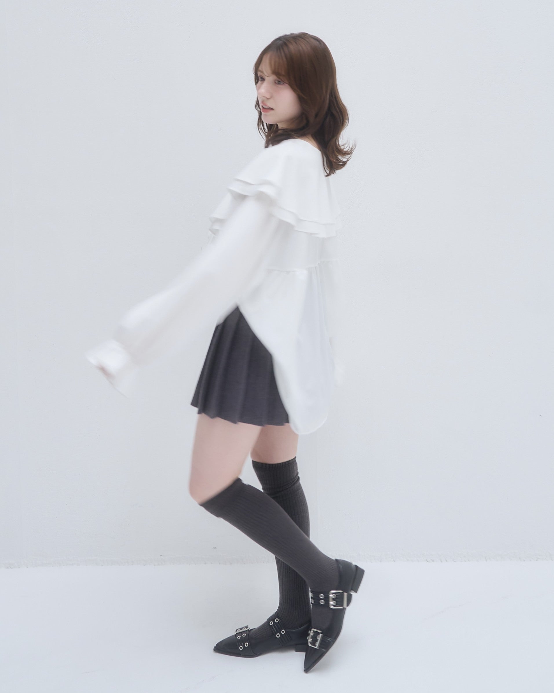 model:155cm/アイボリー