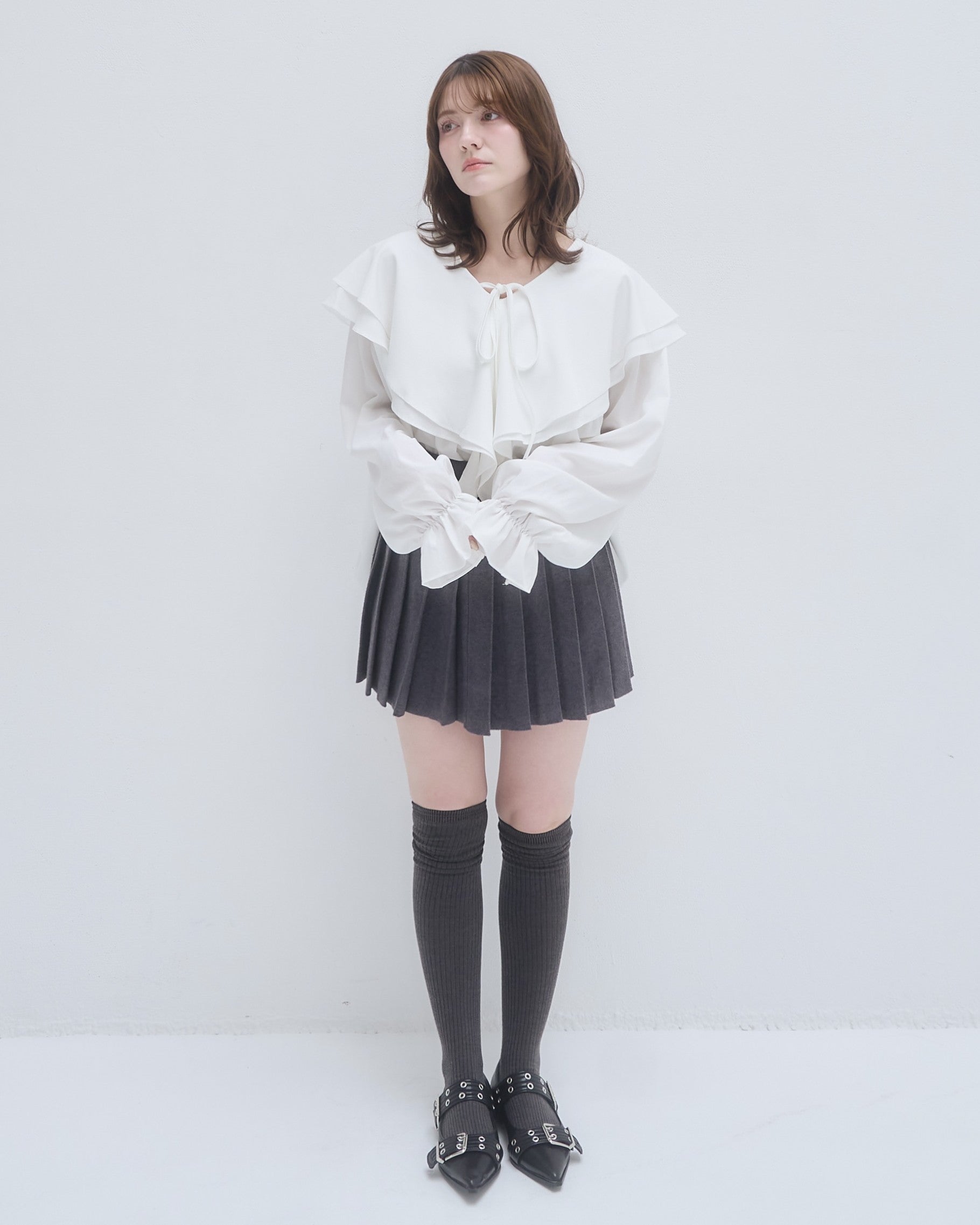 model:155cm/アイボリー