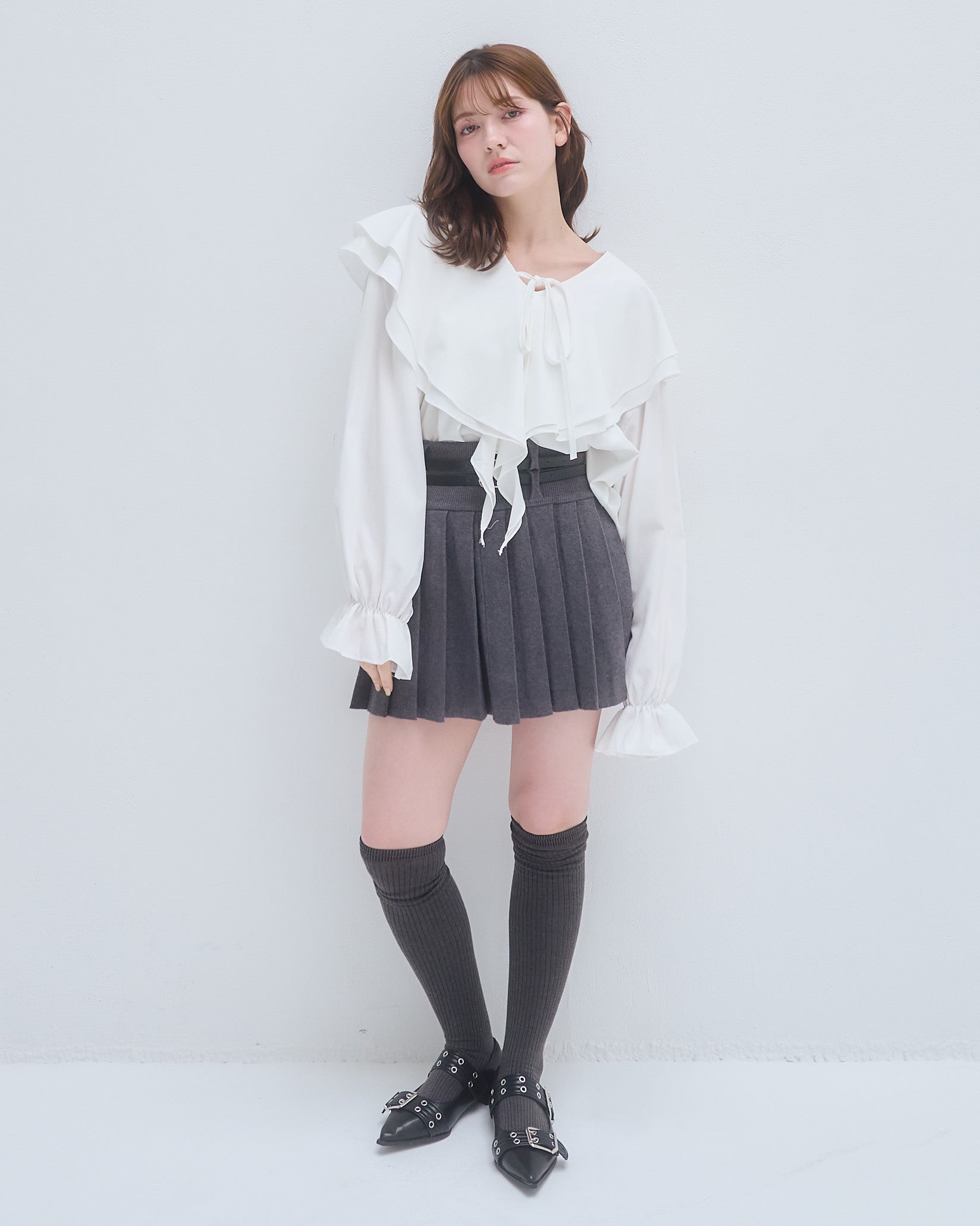 model:155cm/アイボリー