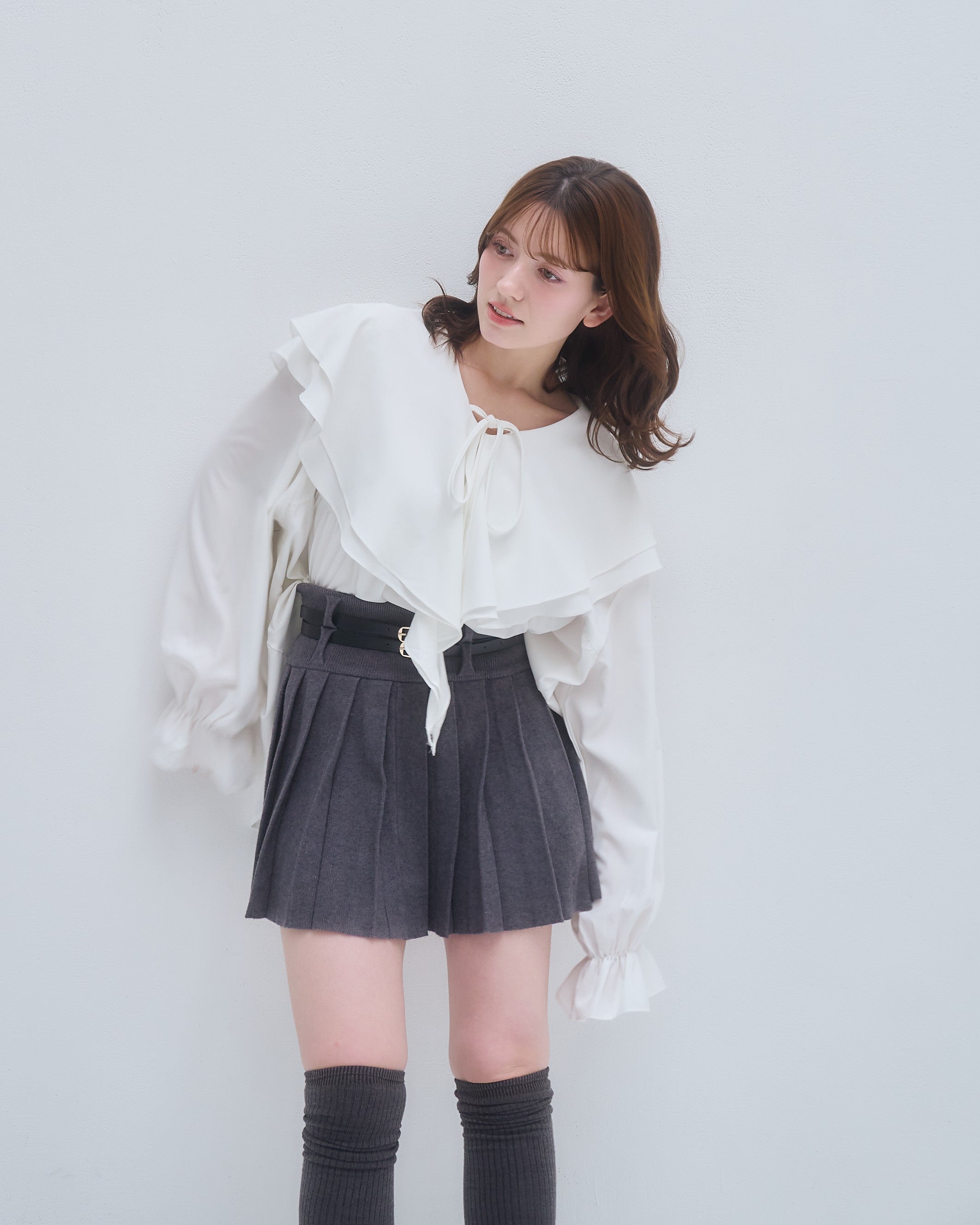 model:155cm/アイボリー