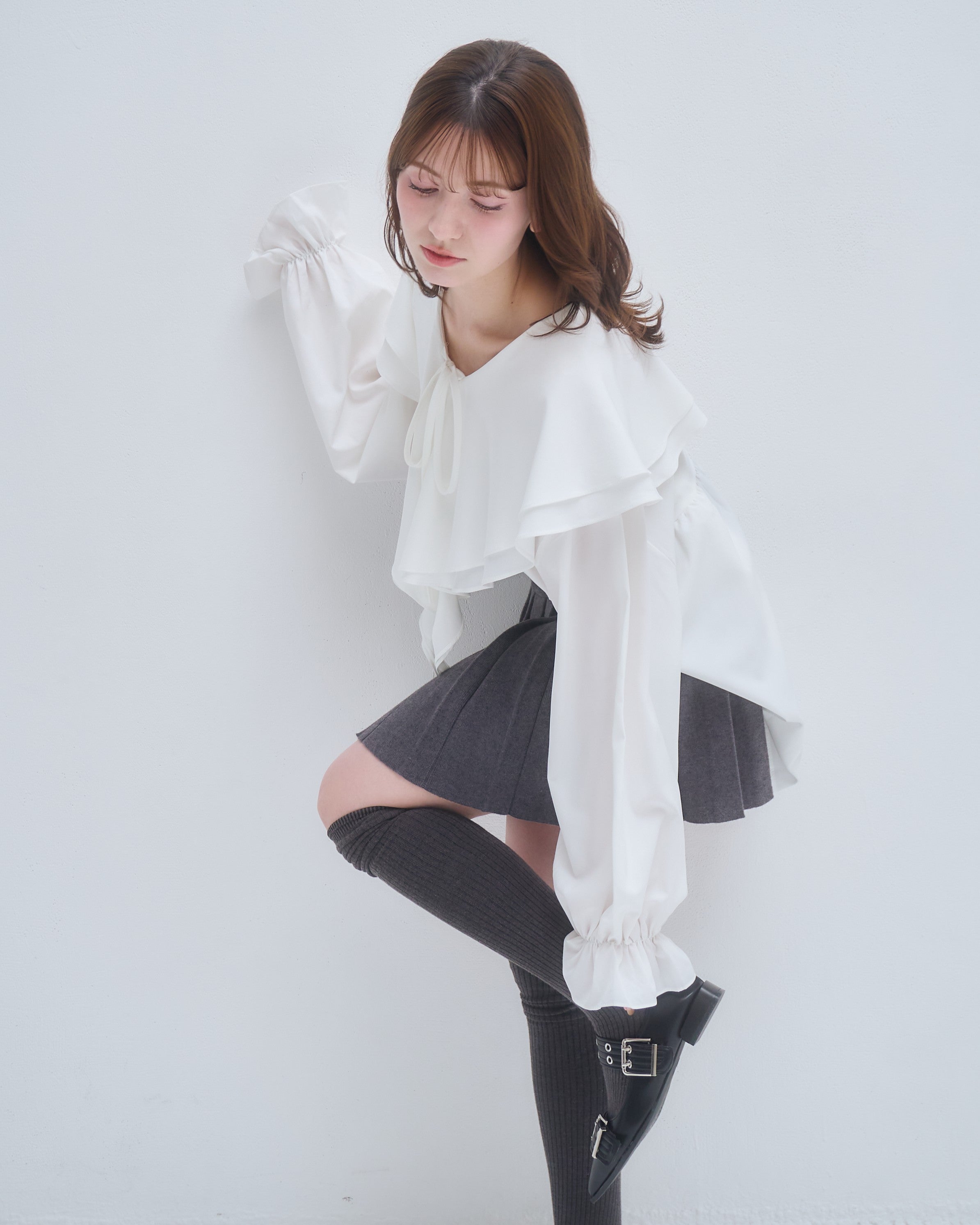 model:155cm/アイボリー