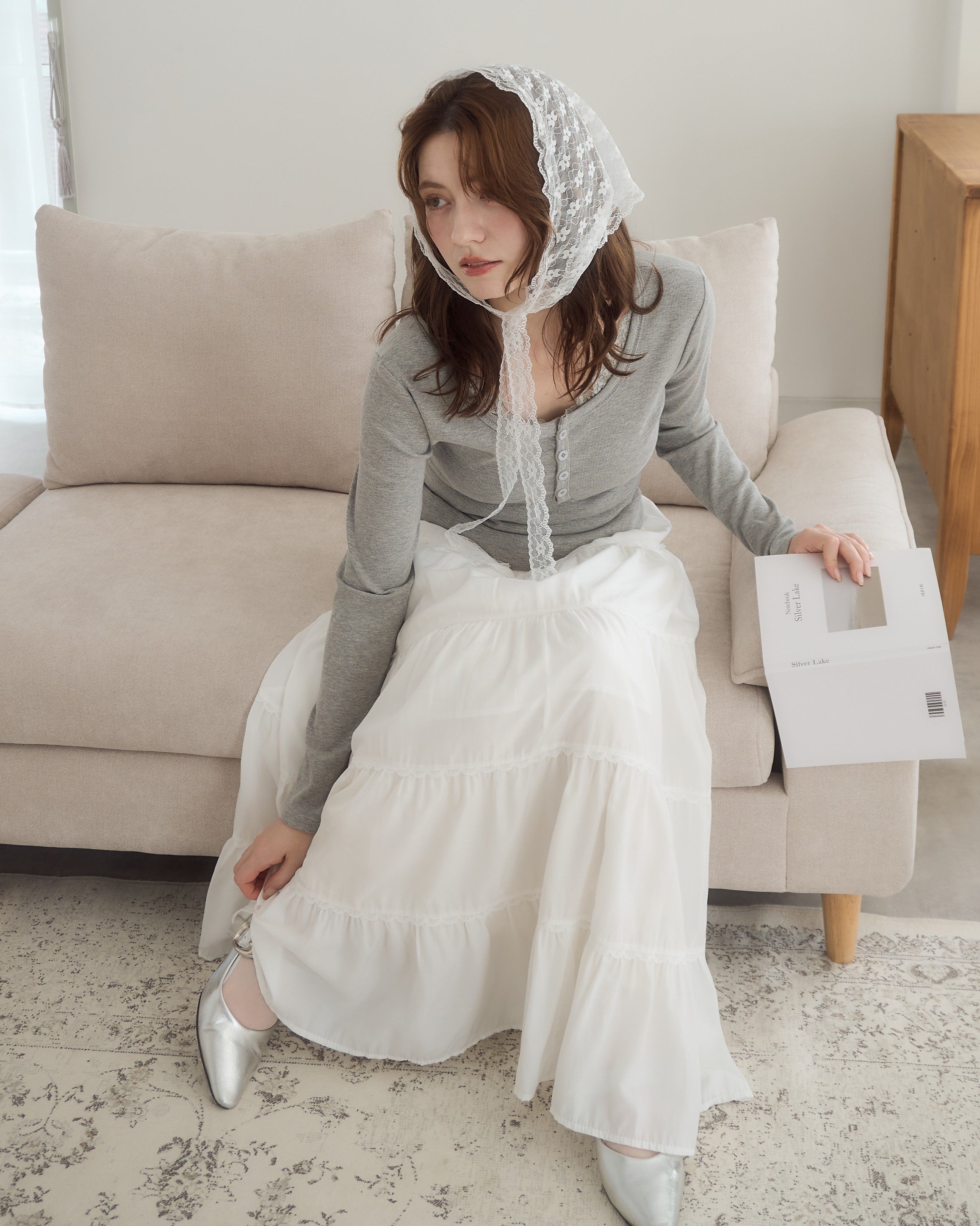 花邊褶邊Babushka