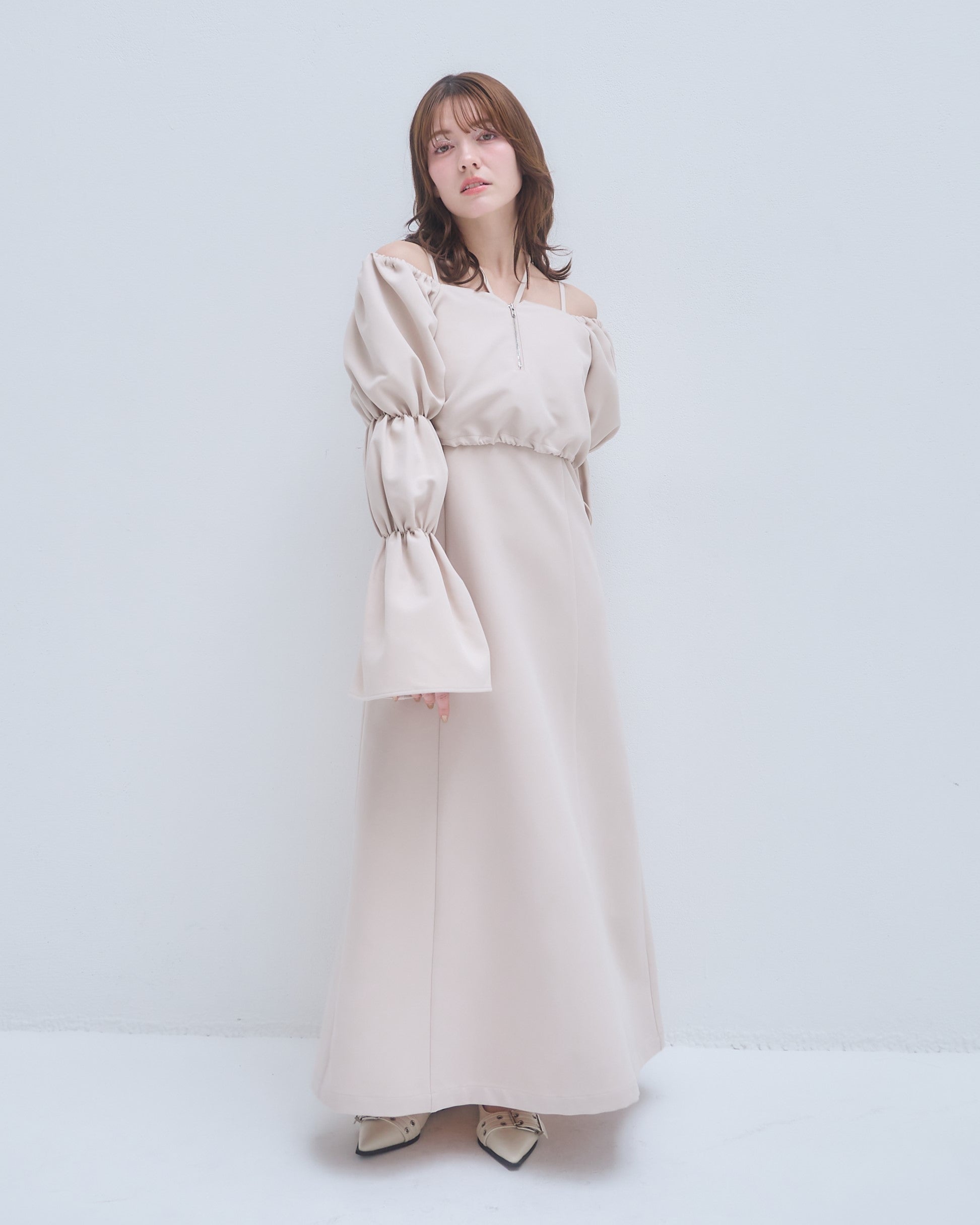 model:155cm/ベージュS