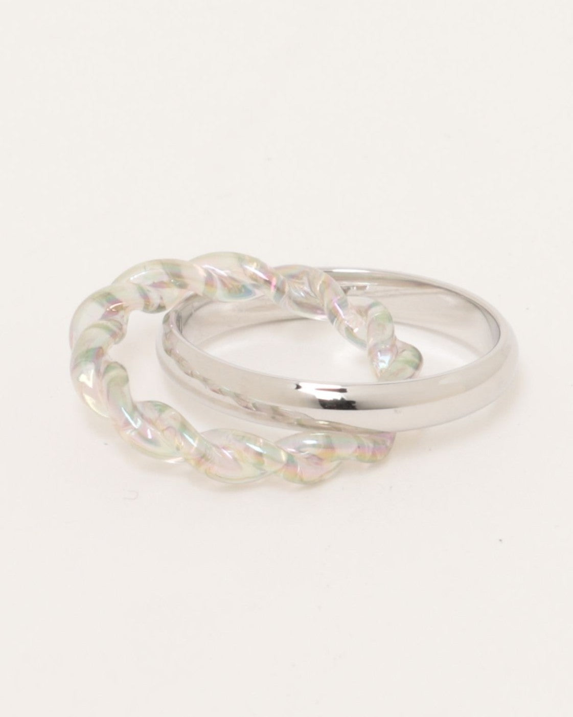 Beads and metal docking ring