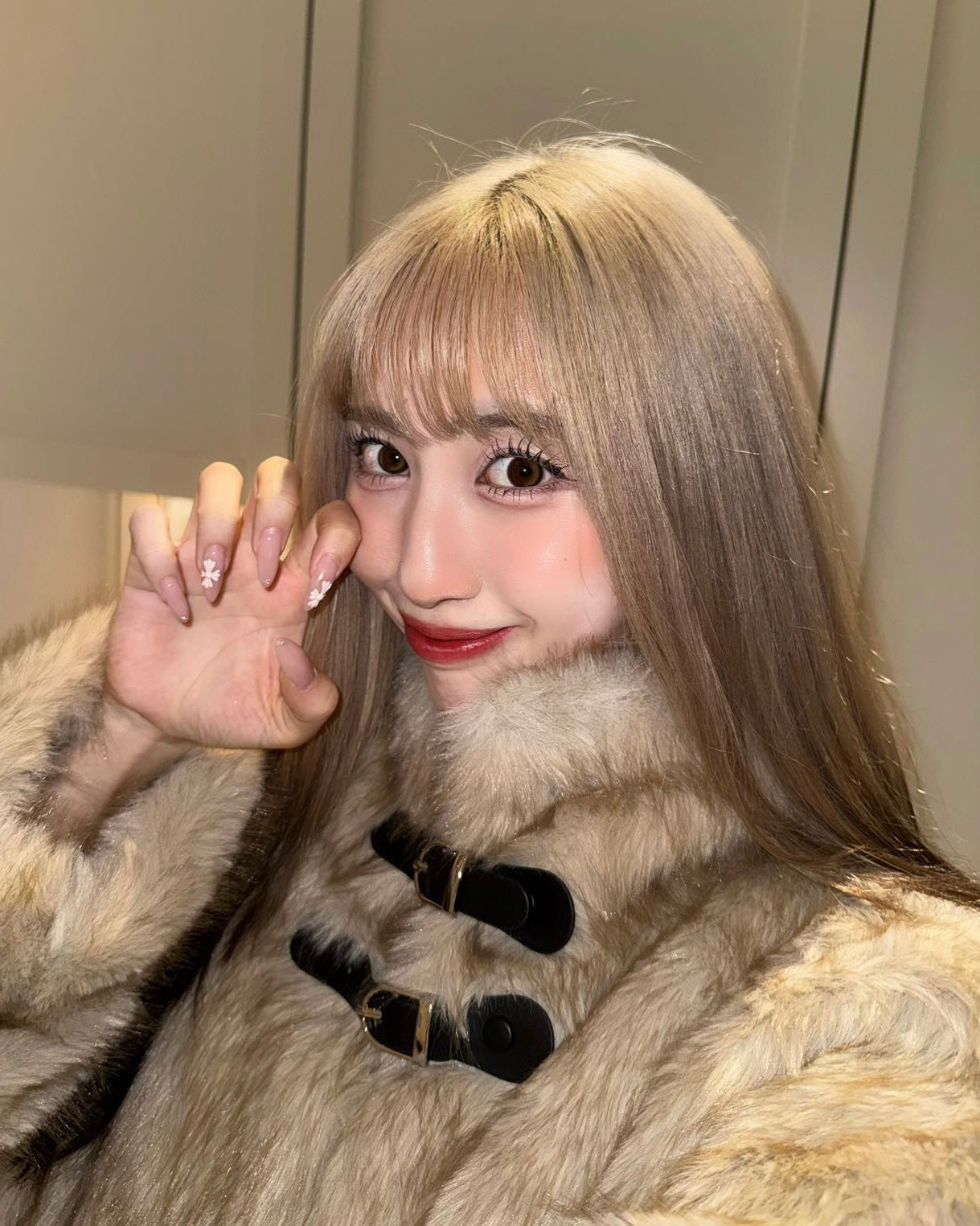 2wayベルトファーコート