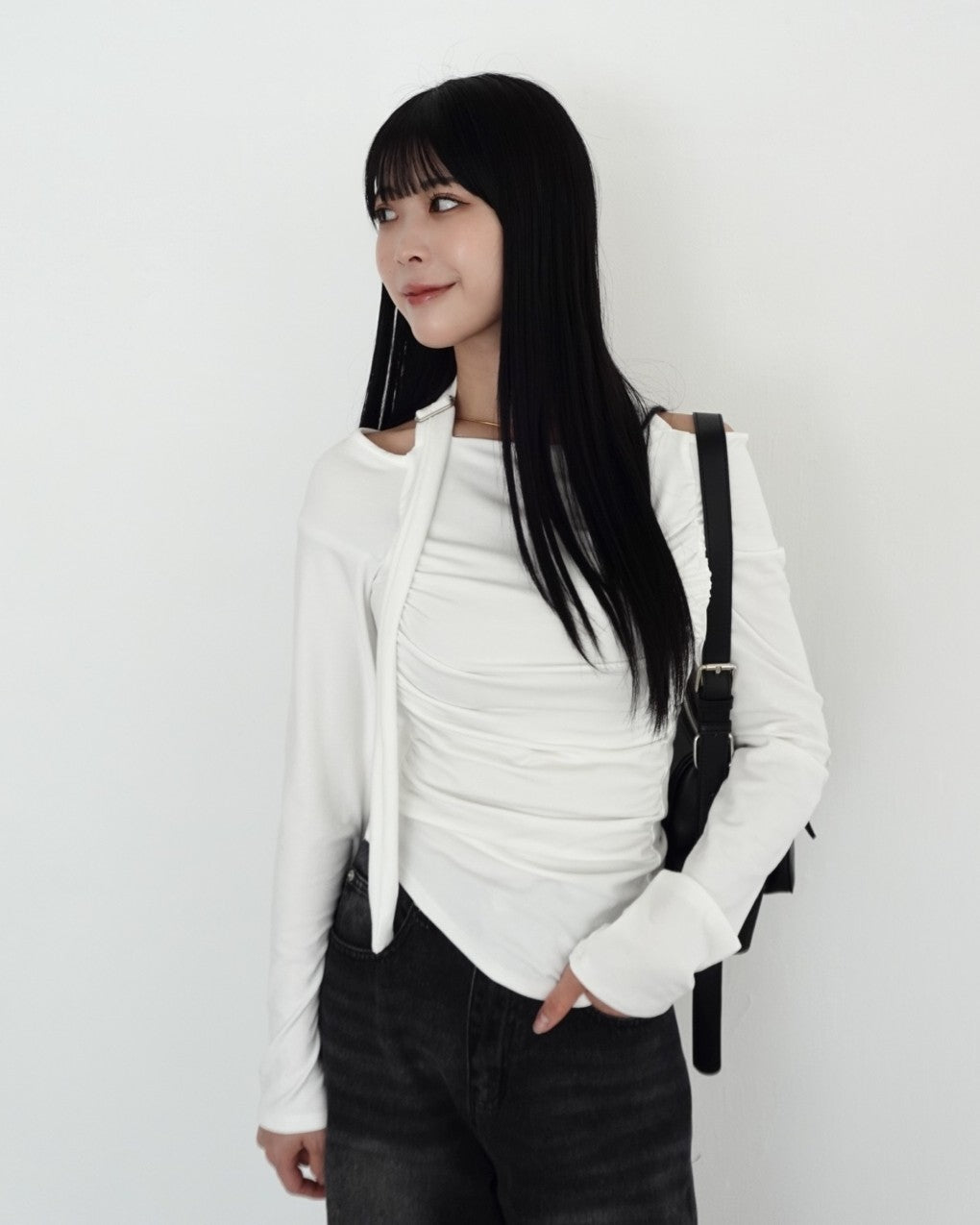 model:162cm/アイボリー