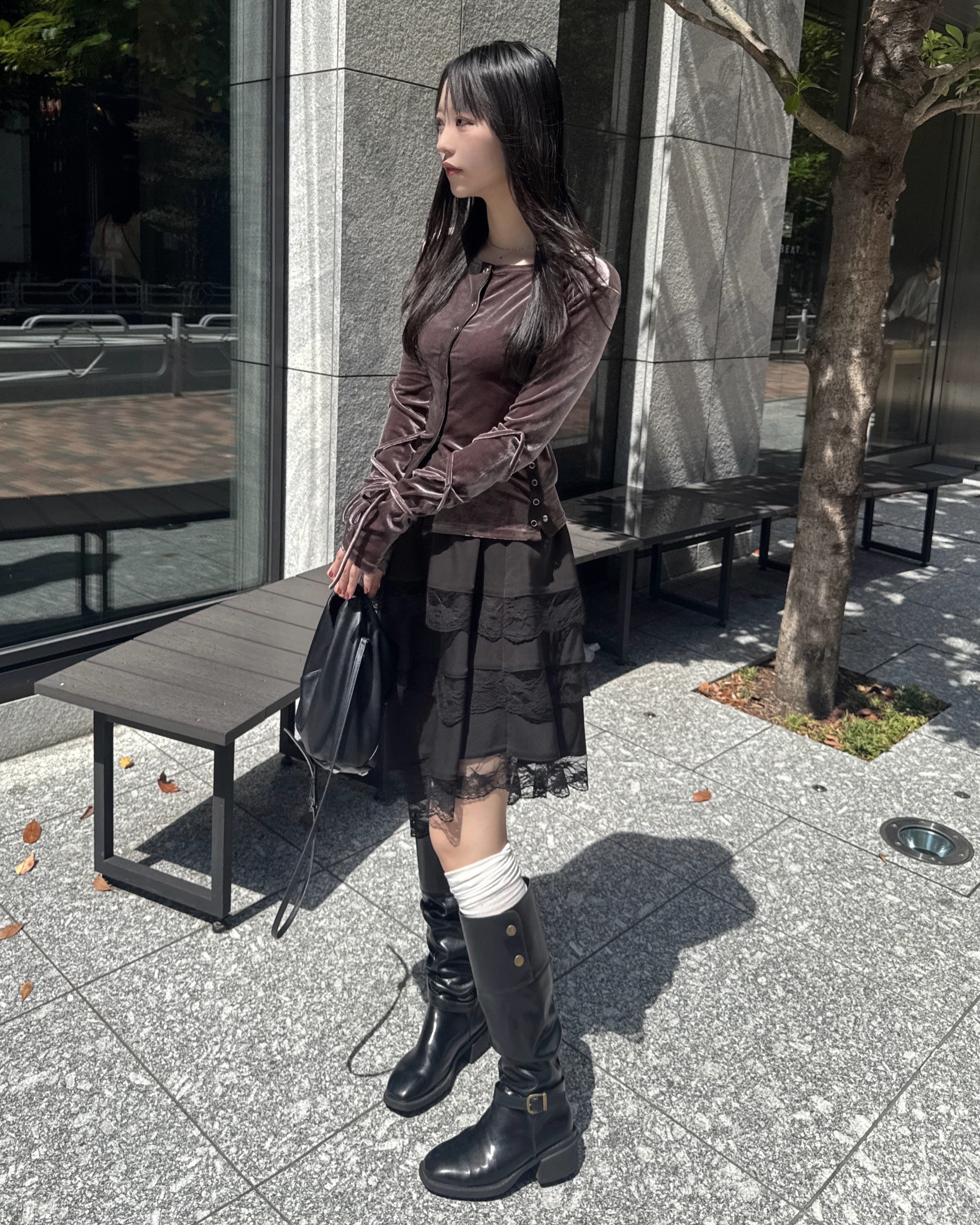 アシメレーススカート