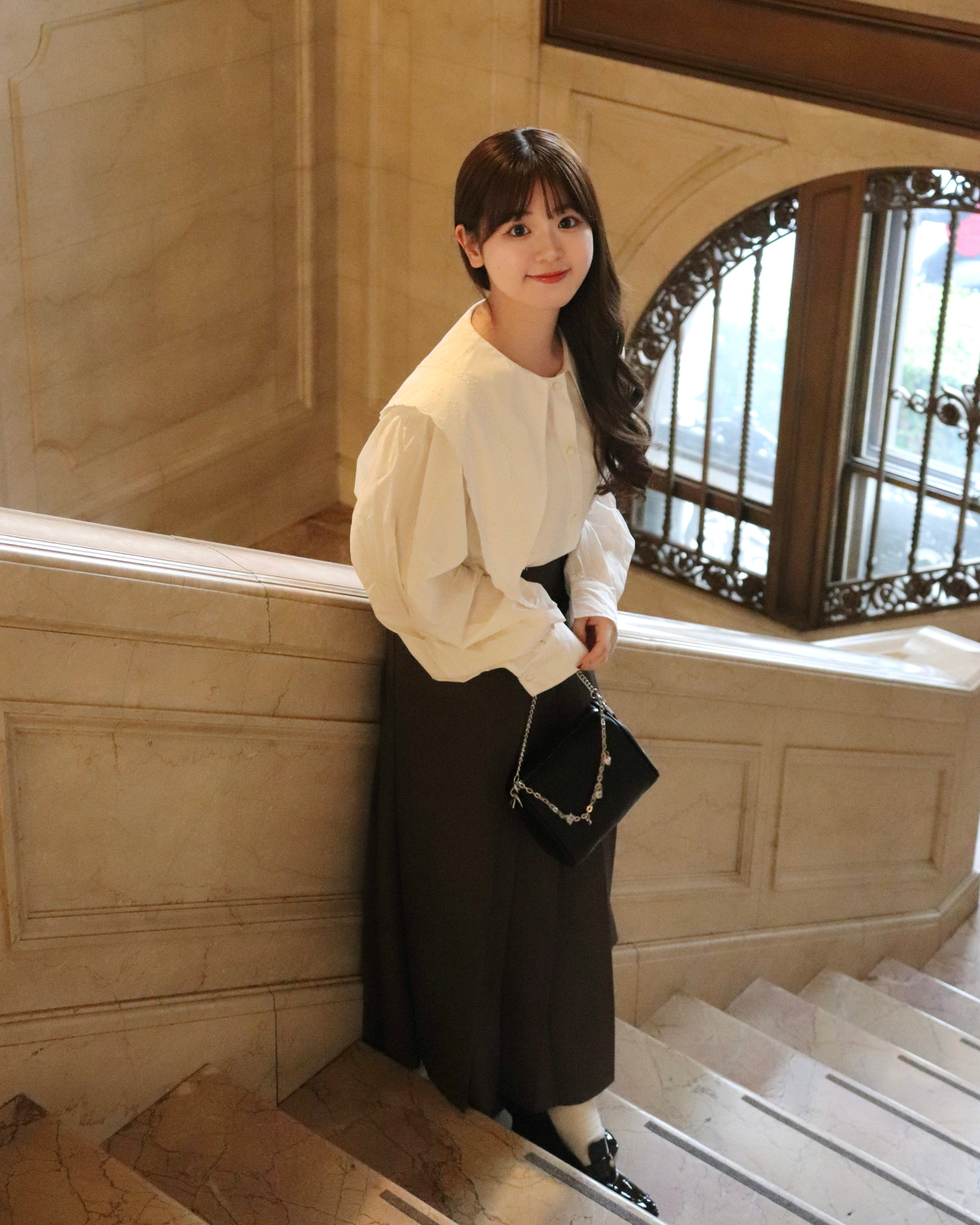 【予約】セーラーカラーシャツワンピース