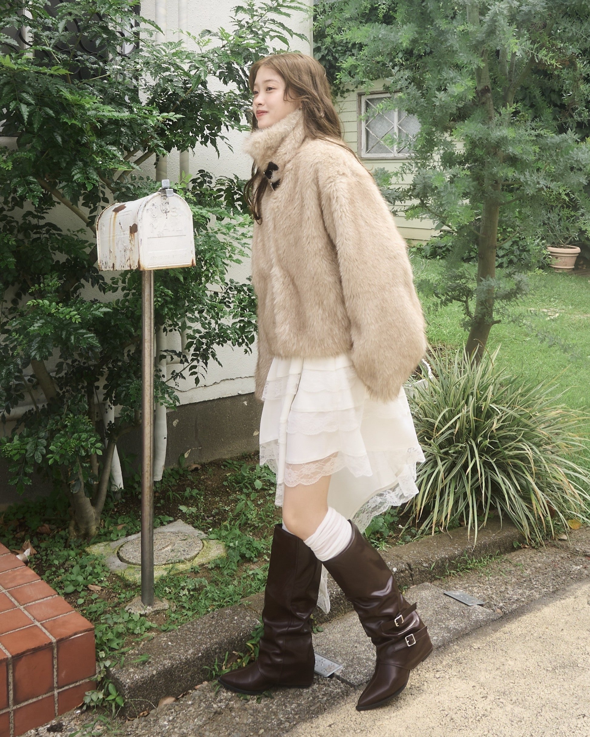 アシメレーススカート