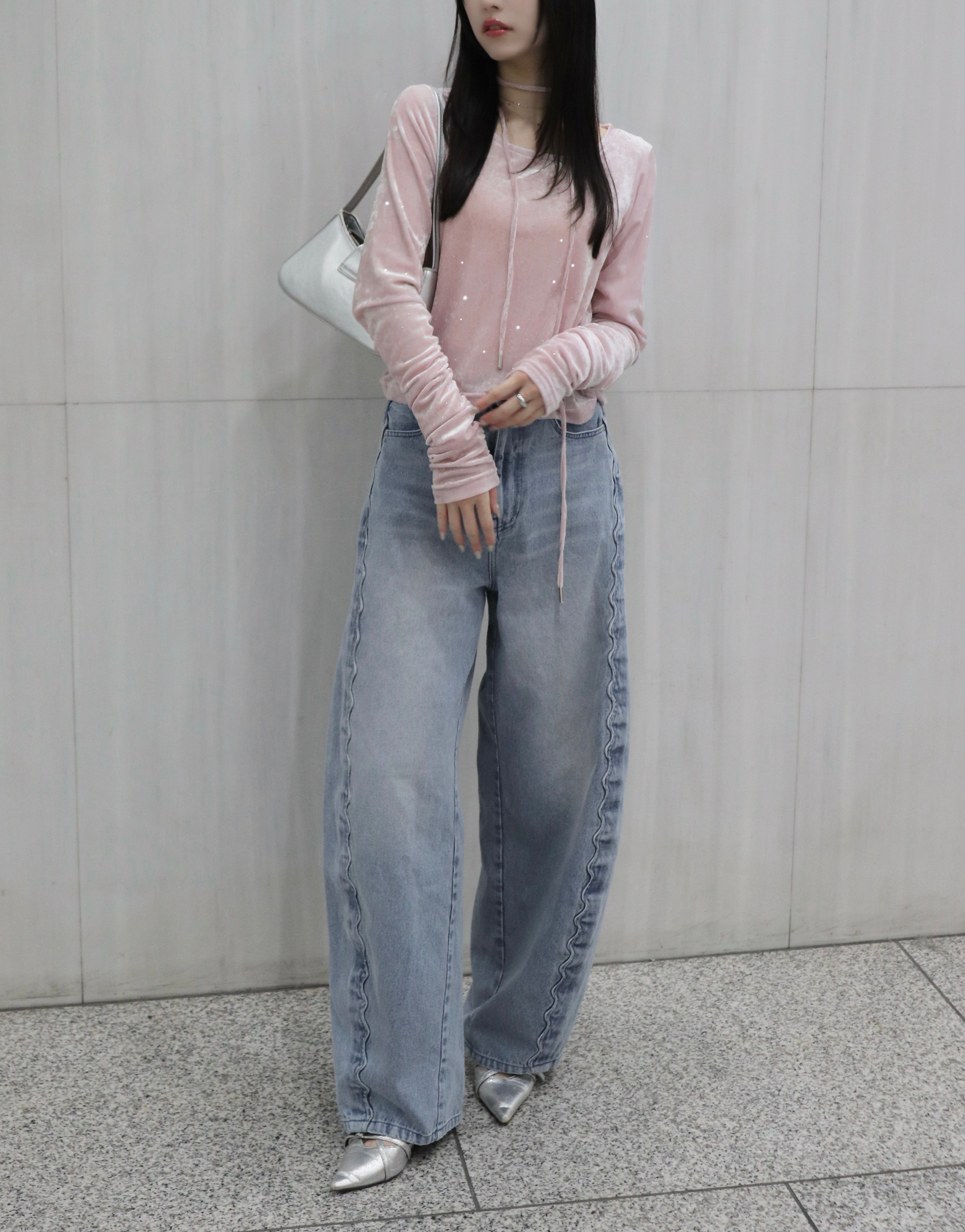 シアーベロアビジュートップス