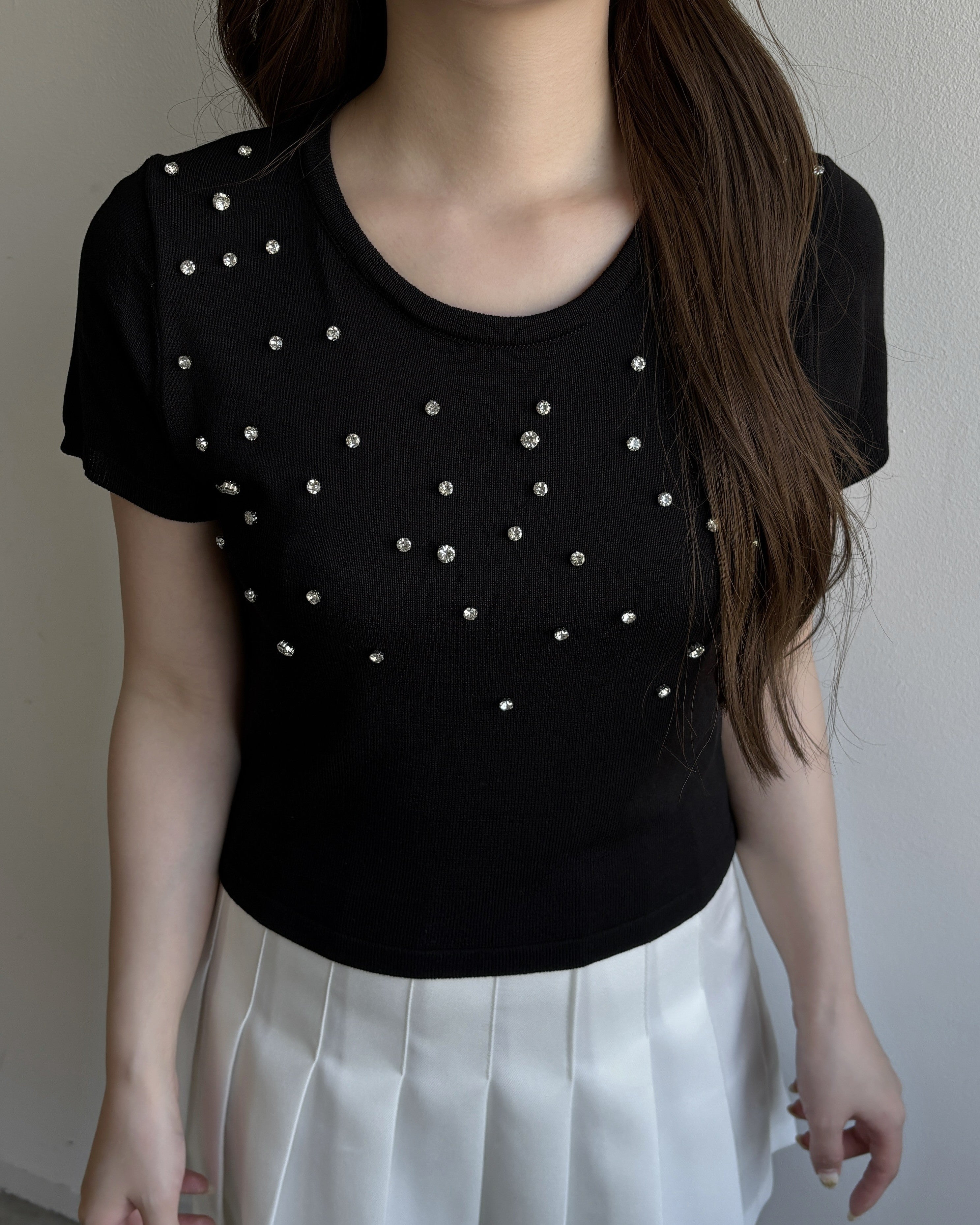 Bijou cropped T-shirt