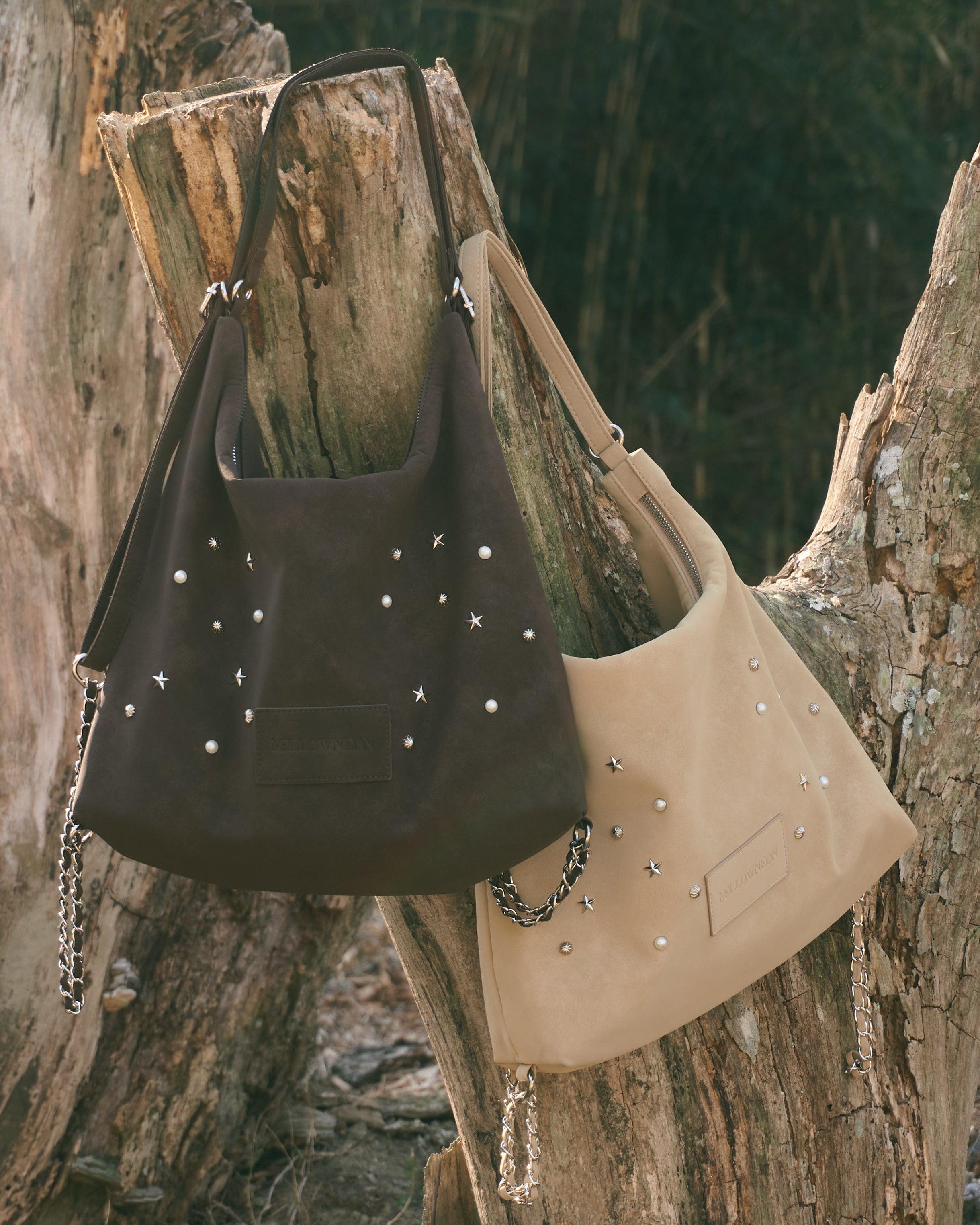 【予約】3wayスウェードライクスタッズバッグ