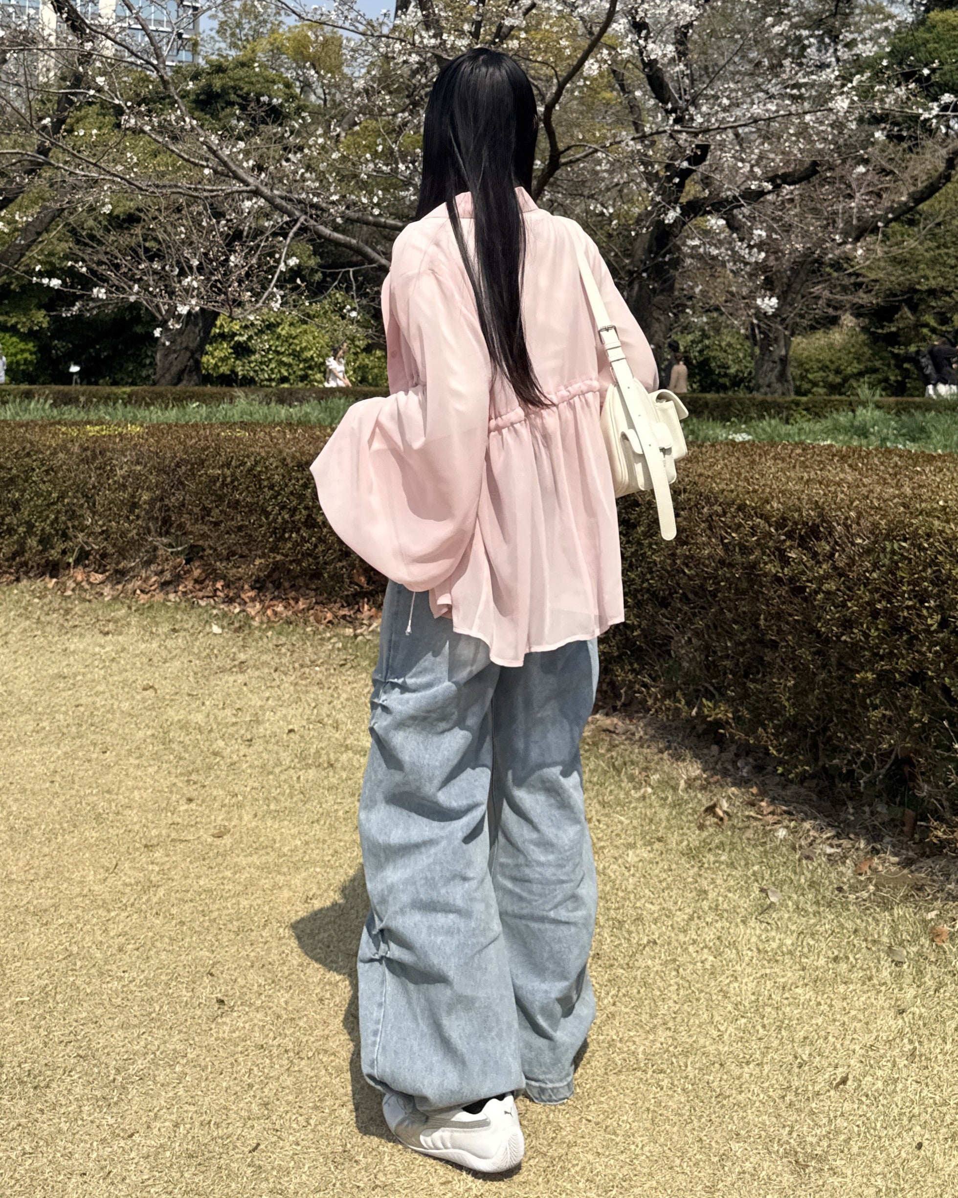 model:162cm/ピンク