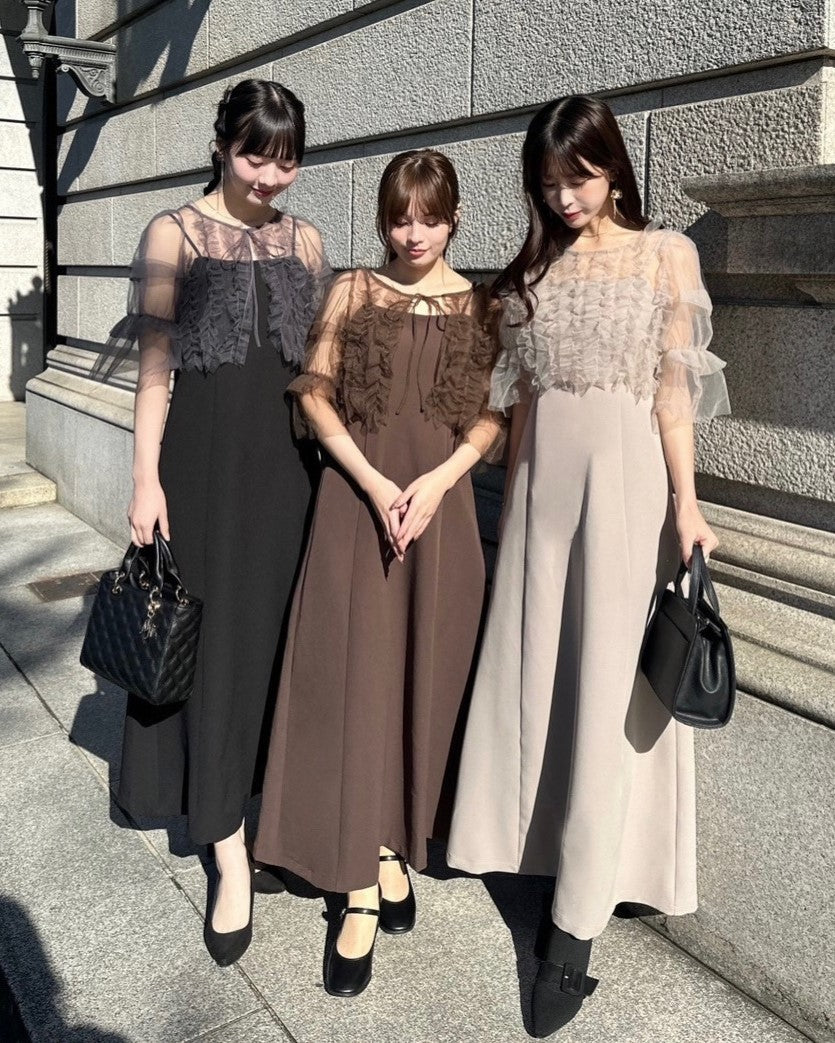 薄紗襯衫套禮服