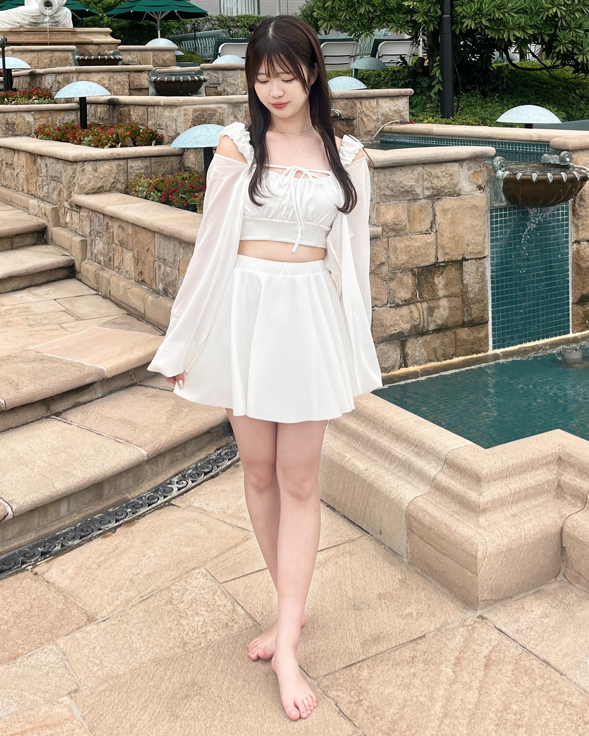Bolero Set Gathered Swimwear
