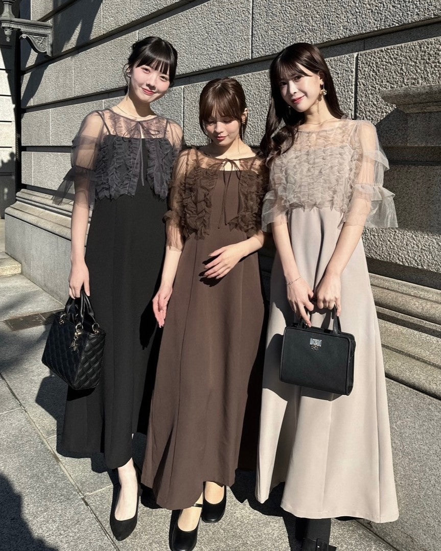 薄紗襯衫套禮服