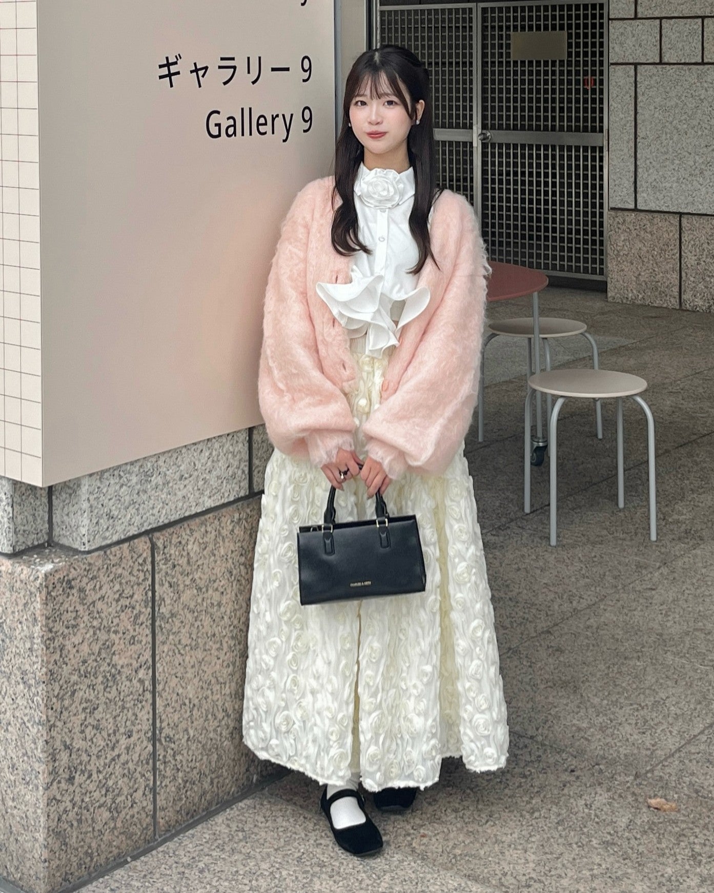 蓬松的针织开衫