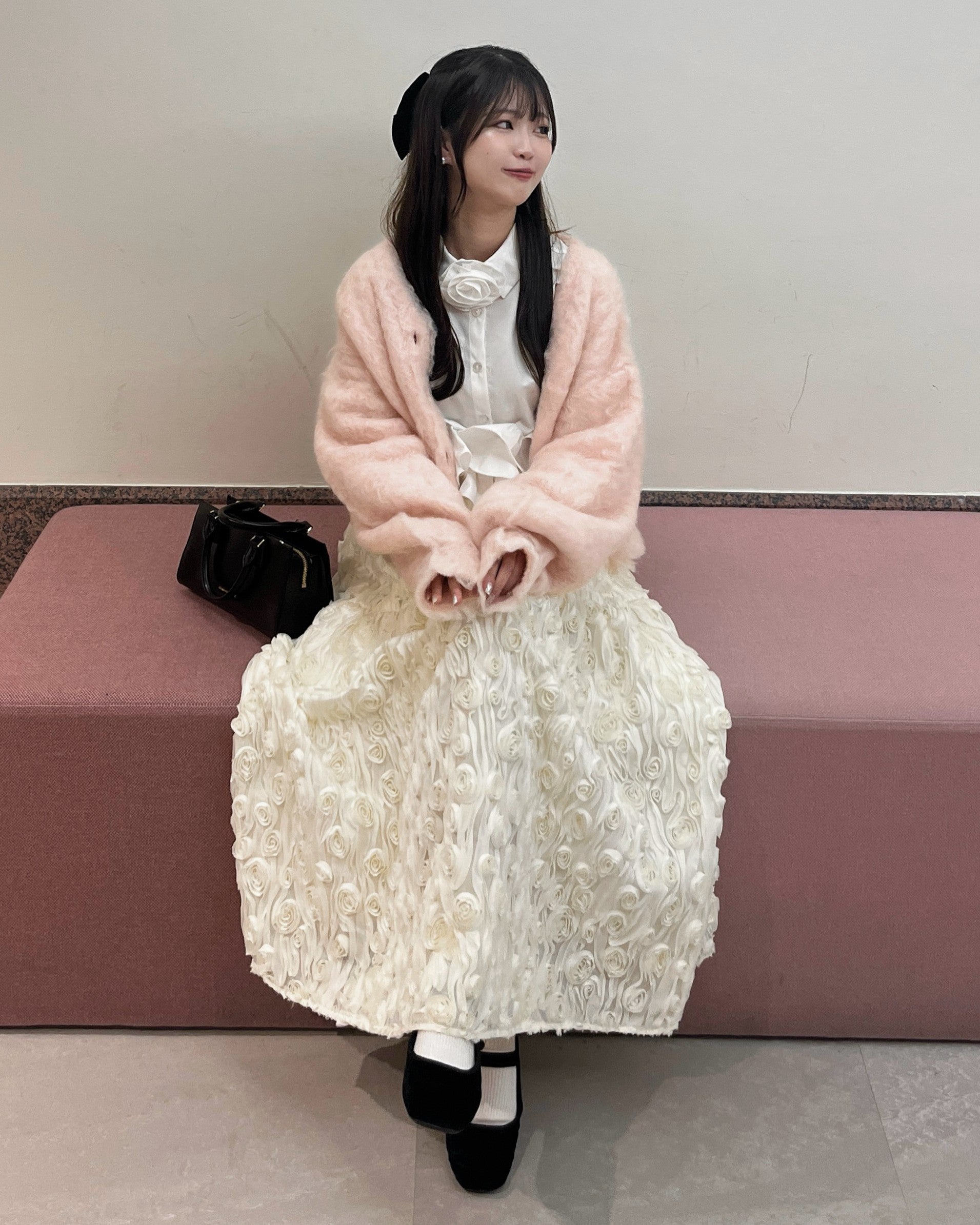 蓬松的针织开衫