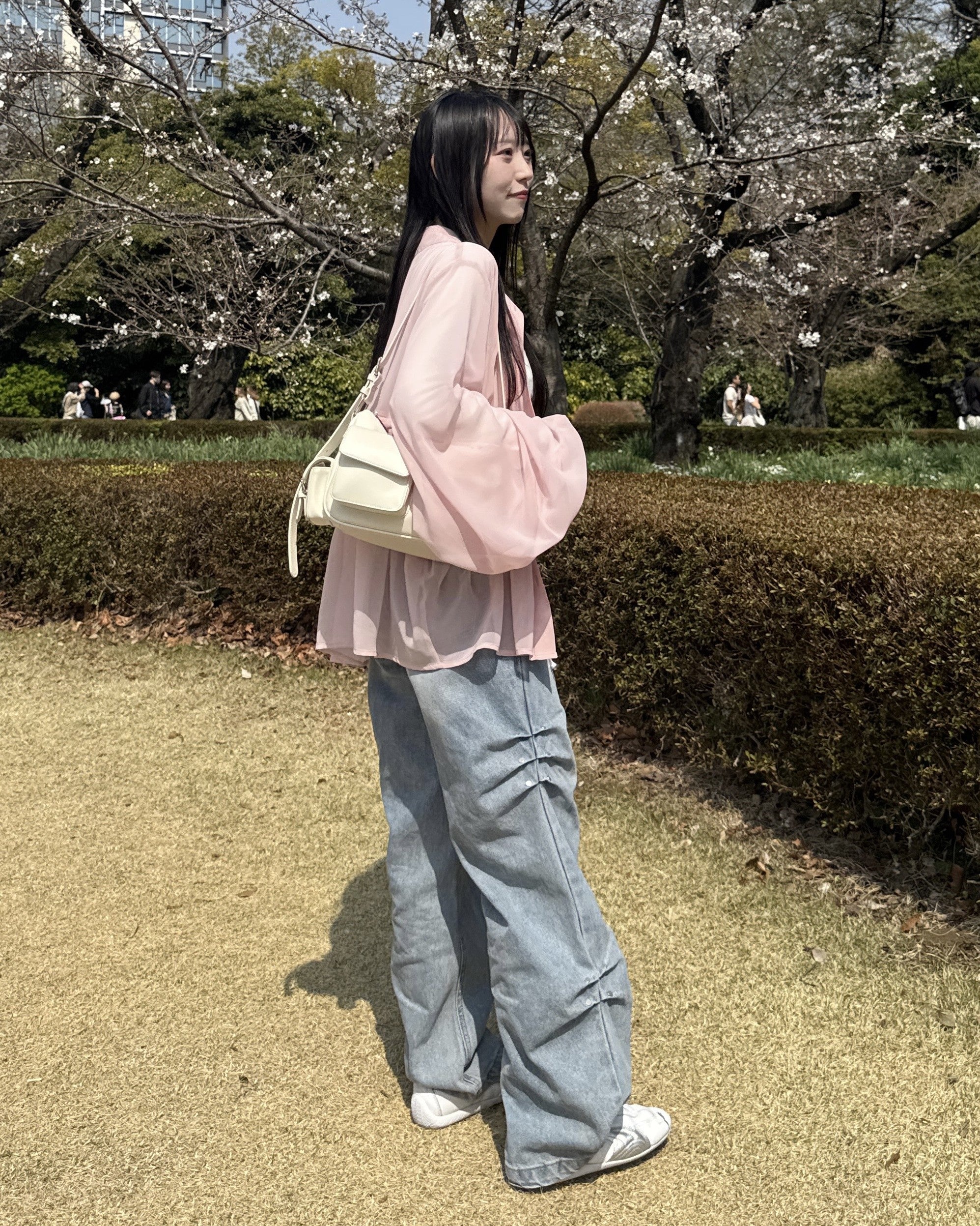 model:162cm/ピンク