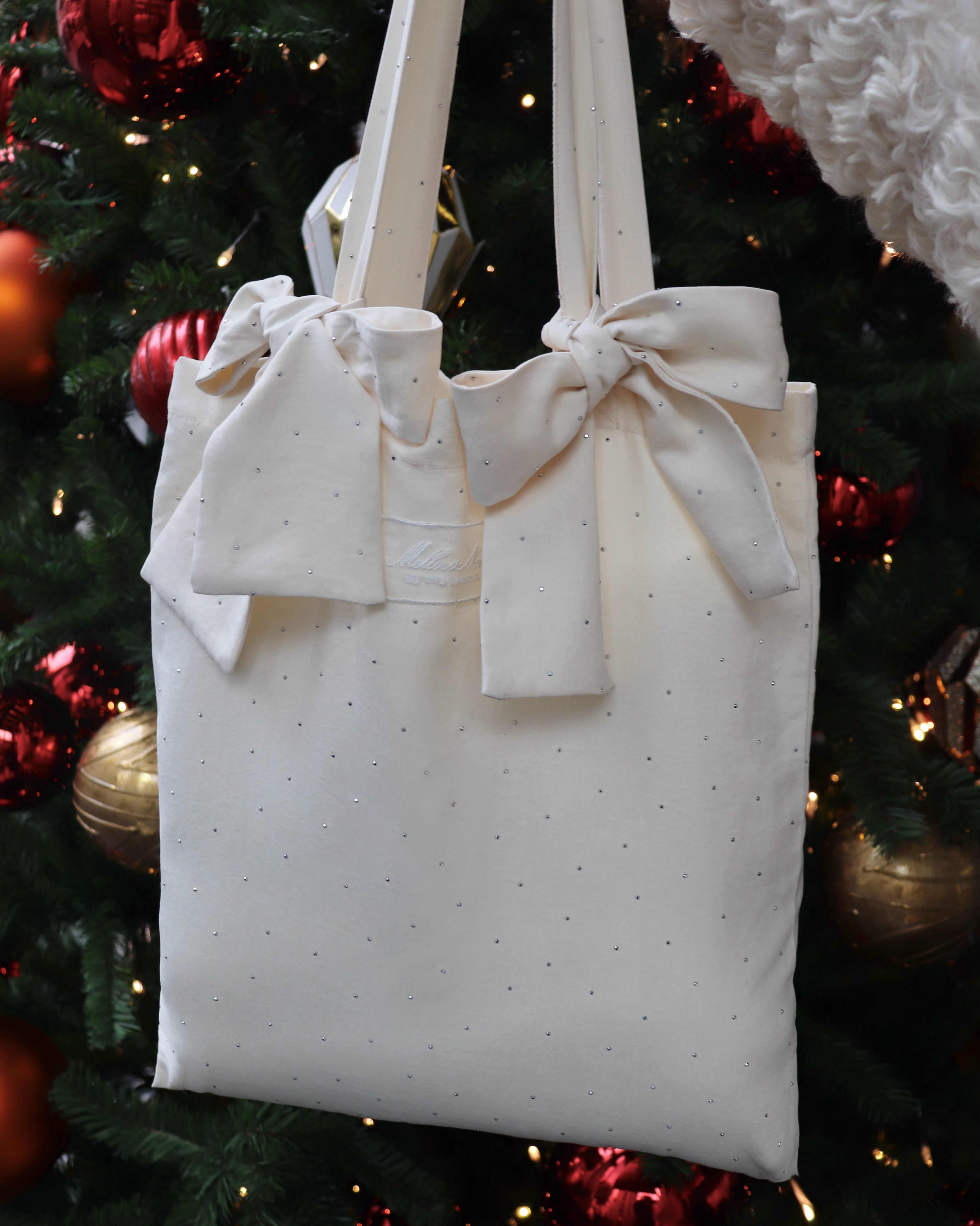 Bijou ribbon tote bag