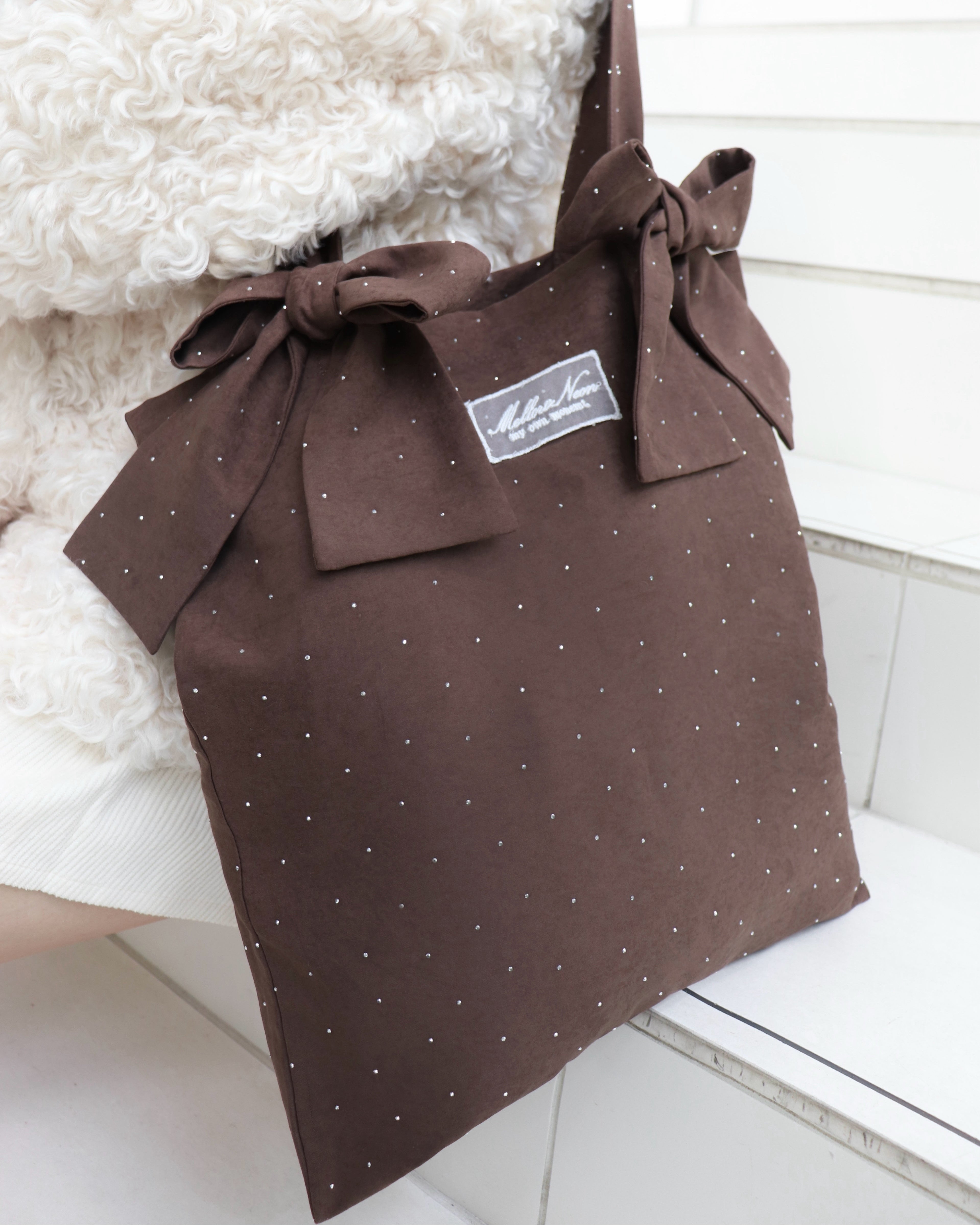 Bijou ribbon tote bag