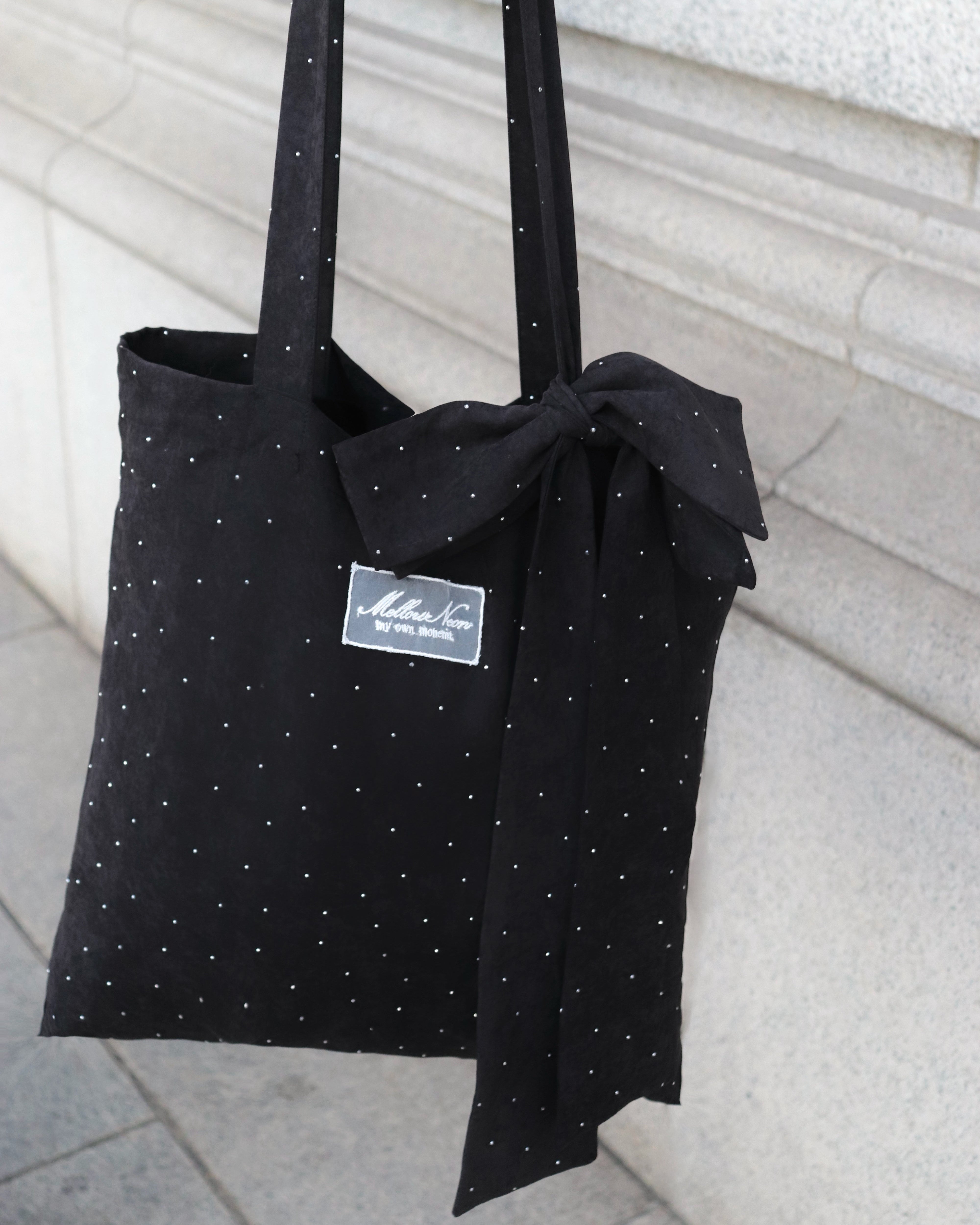 Bijou ribbon tote bag