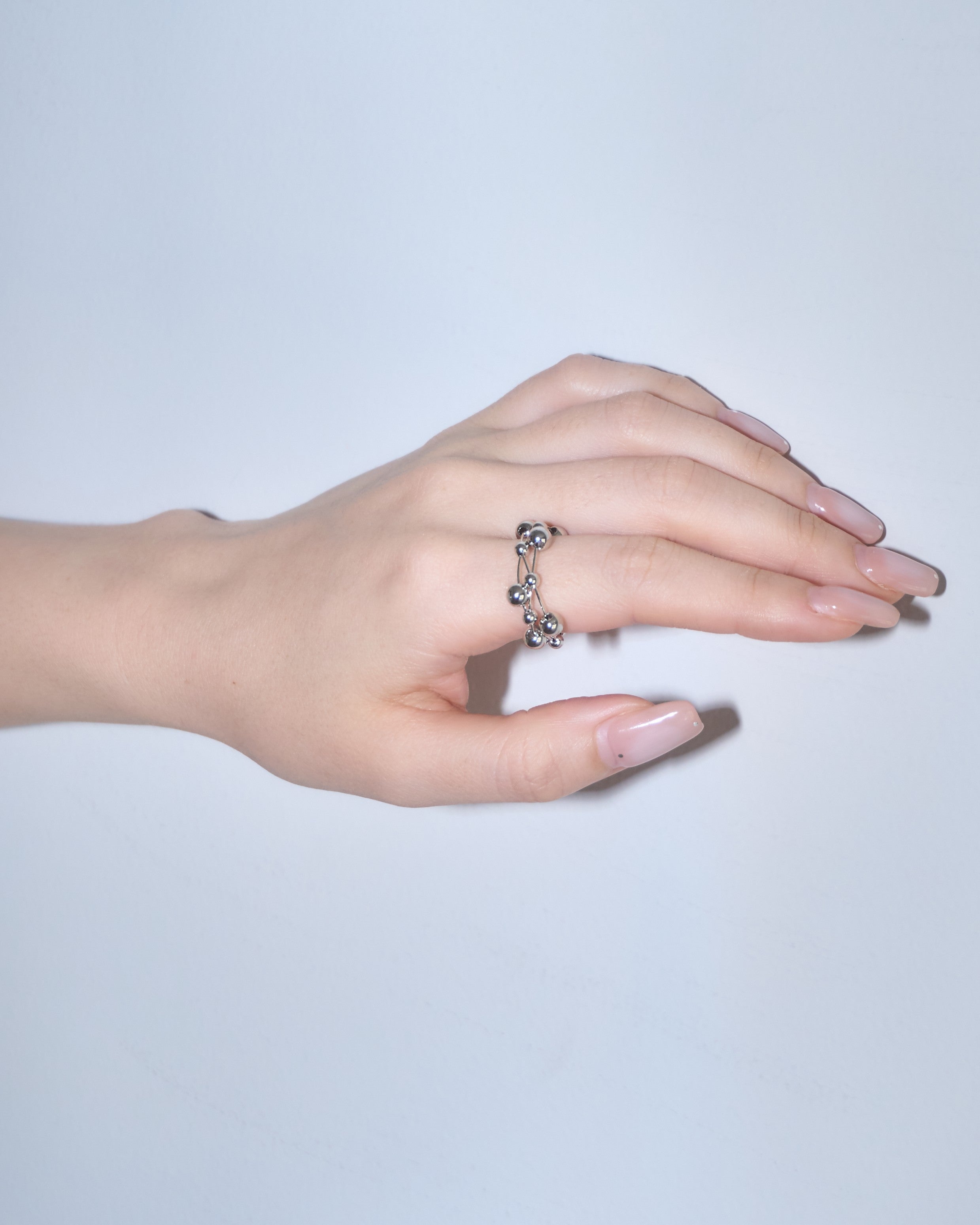 Random Bubble Metal Ring