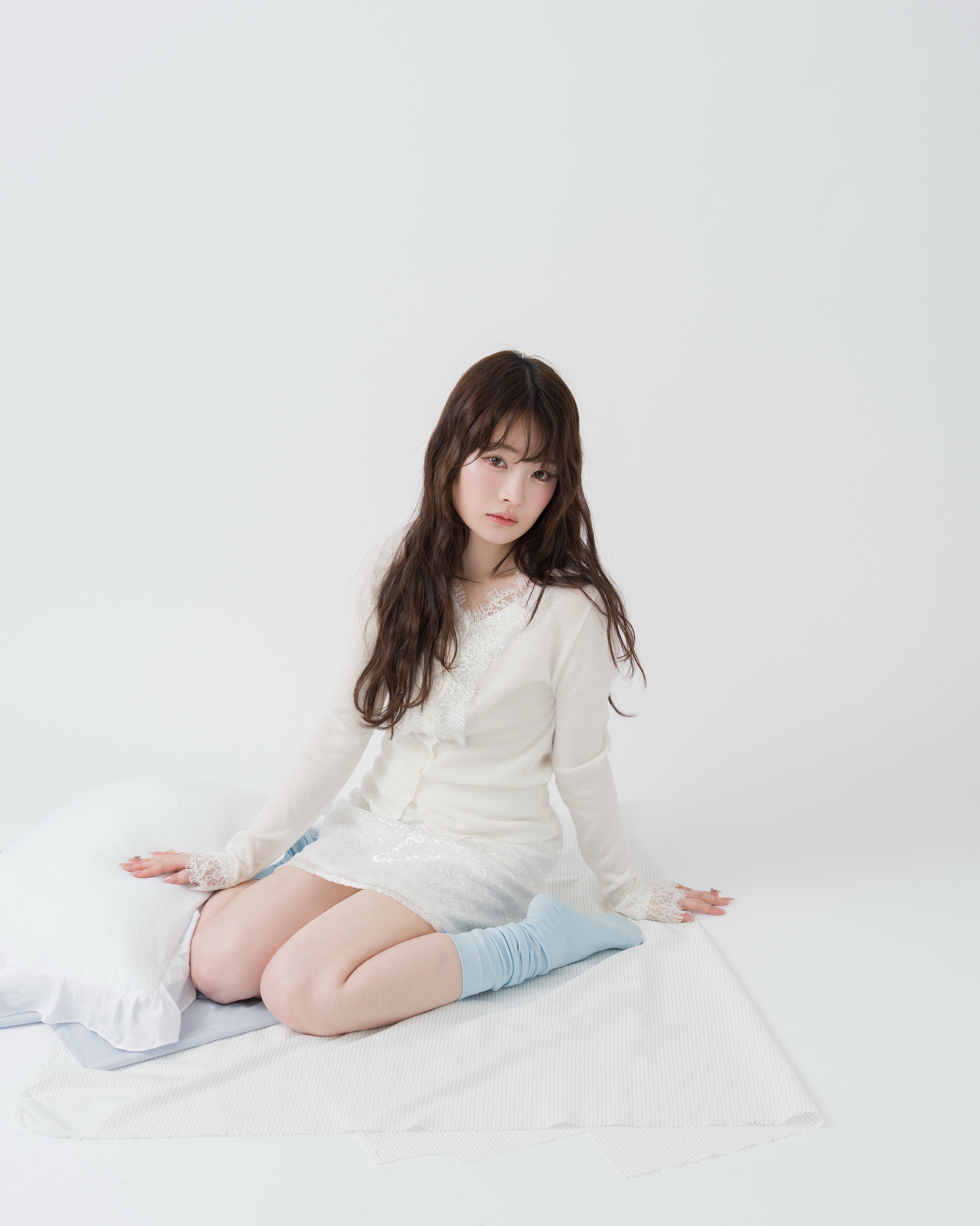 レースドッキングカーディガン