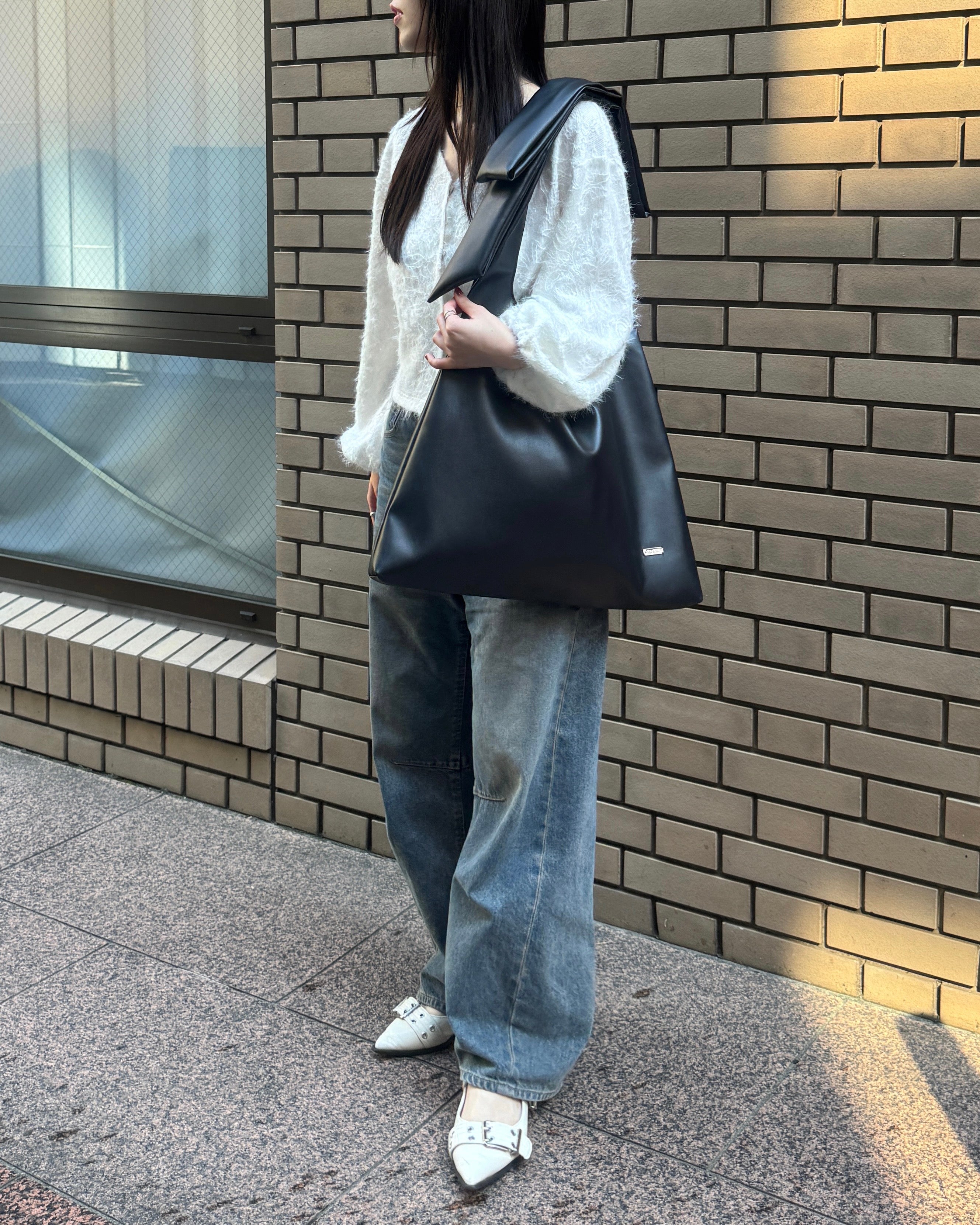 A4合皮リボントートバッグ