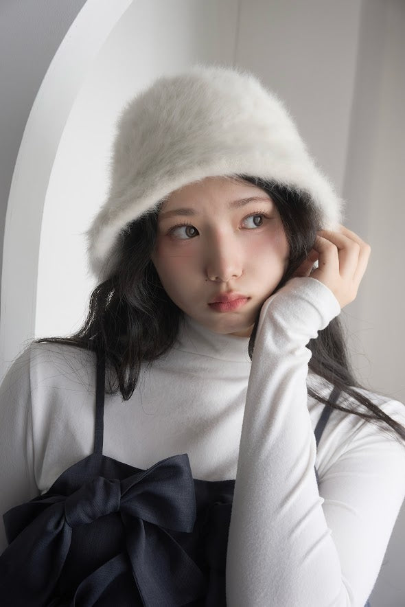 fur bucket hat