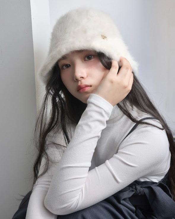 fur bucket hat