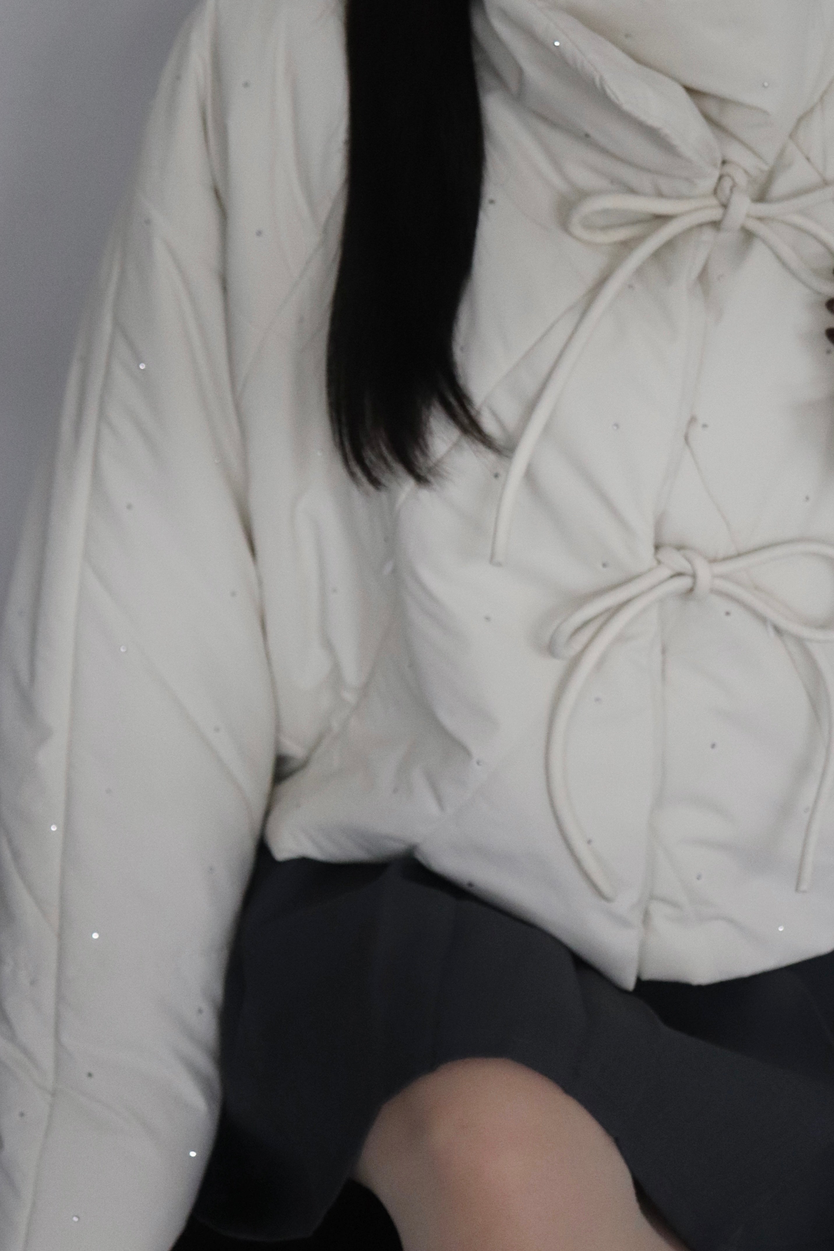 Bijou 緞帶絎縫外套